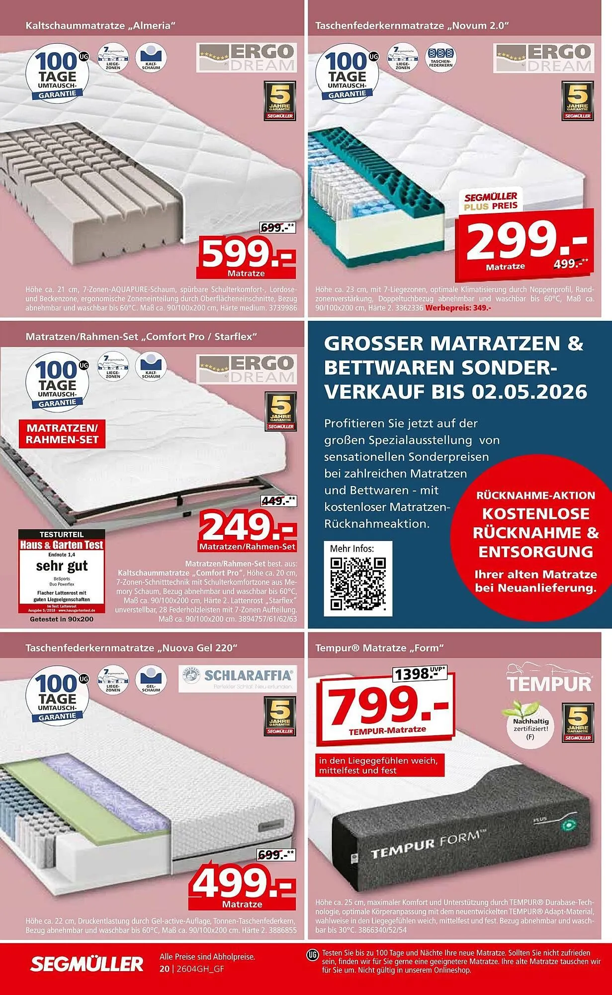 Segmüller Prospekt von 4. April bis 25. April 2026 - Prospekt seite 36