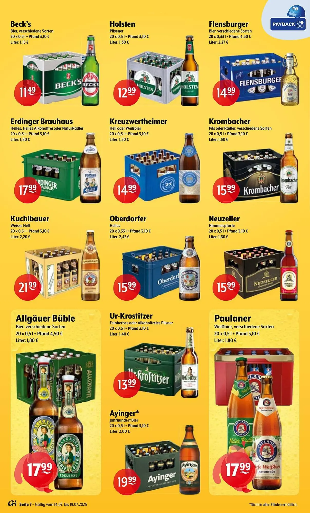 Getränke Hoffmann Prospekt von 14. Juli bis 19. Juli 2025 - Prospekt seite 7