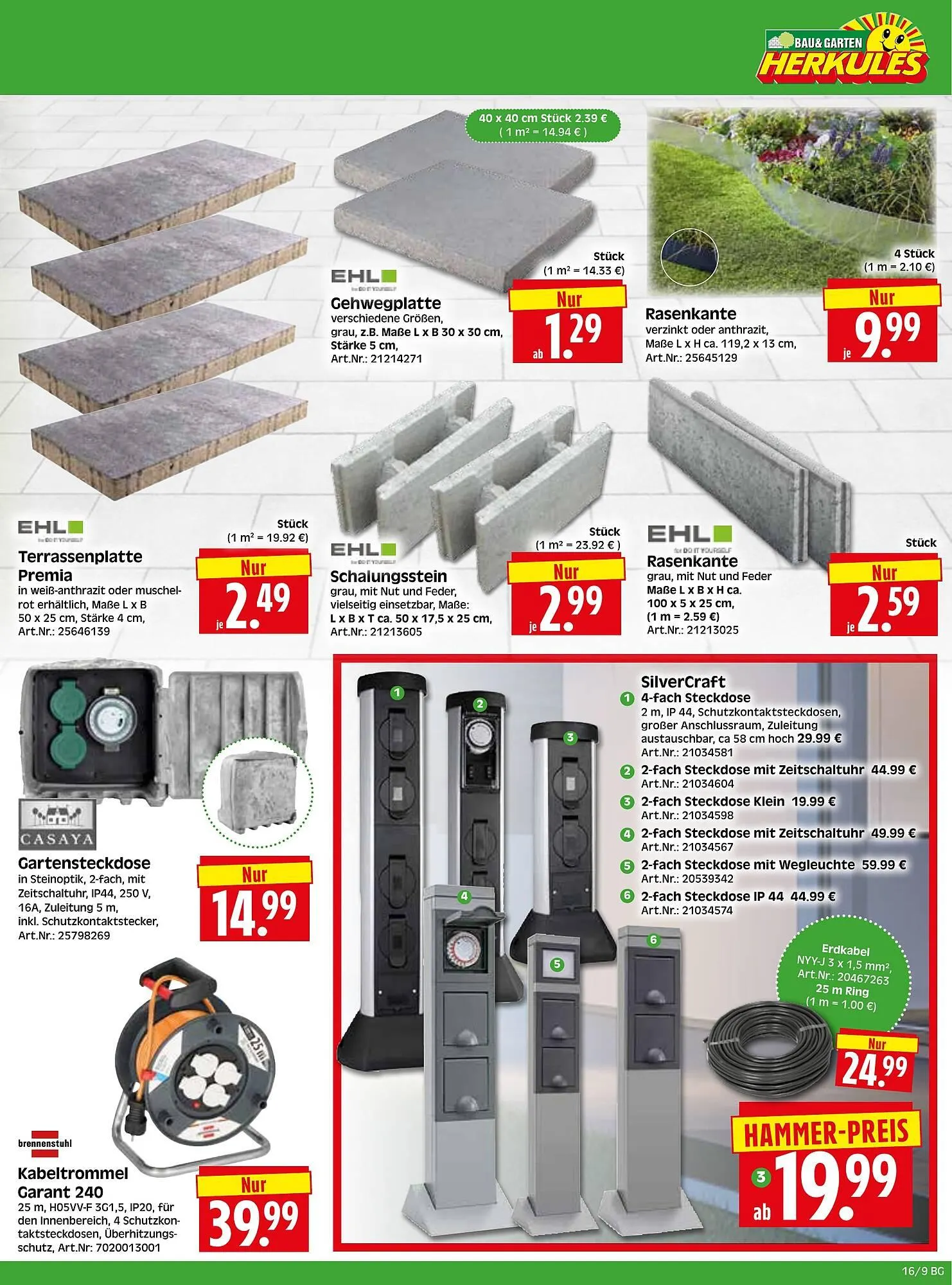 Herkules Baumarkt Prospekt von 13. April bis 18. April 2026 - Prospekt seite 9
