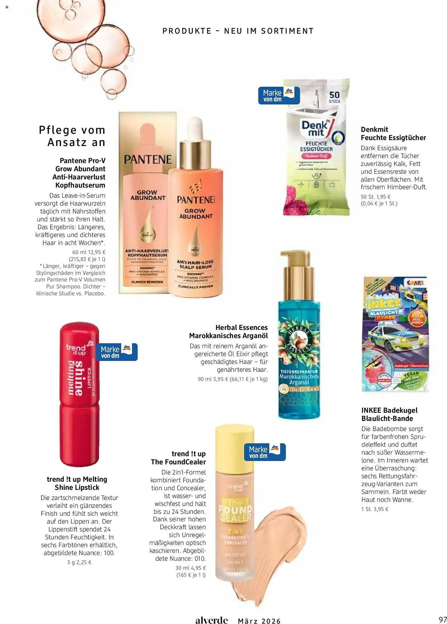 Dm drogerie Magazin von 1. März bis 31. März 2026 - Prospekt seite 97