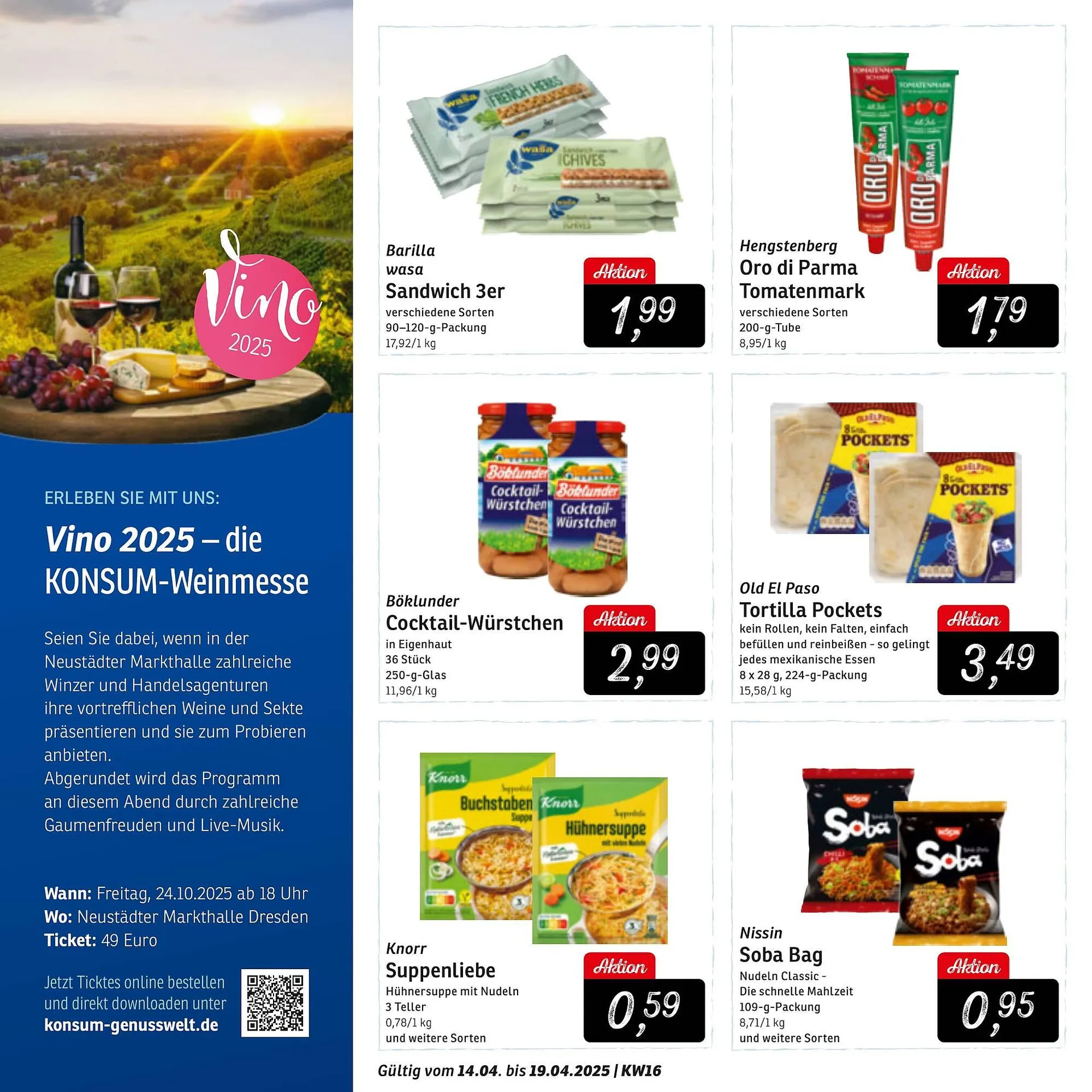 KONSUM Prospekt von 14. April bis 19. April 2025 - Prospekt seite 2