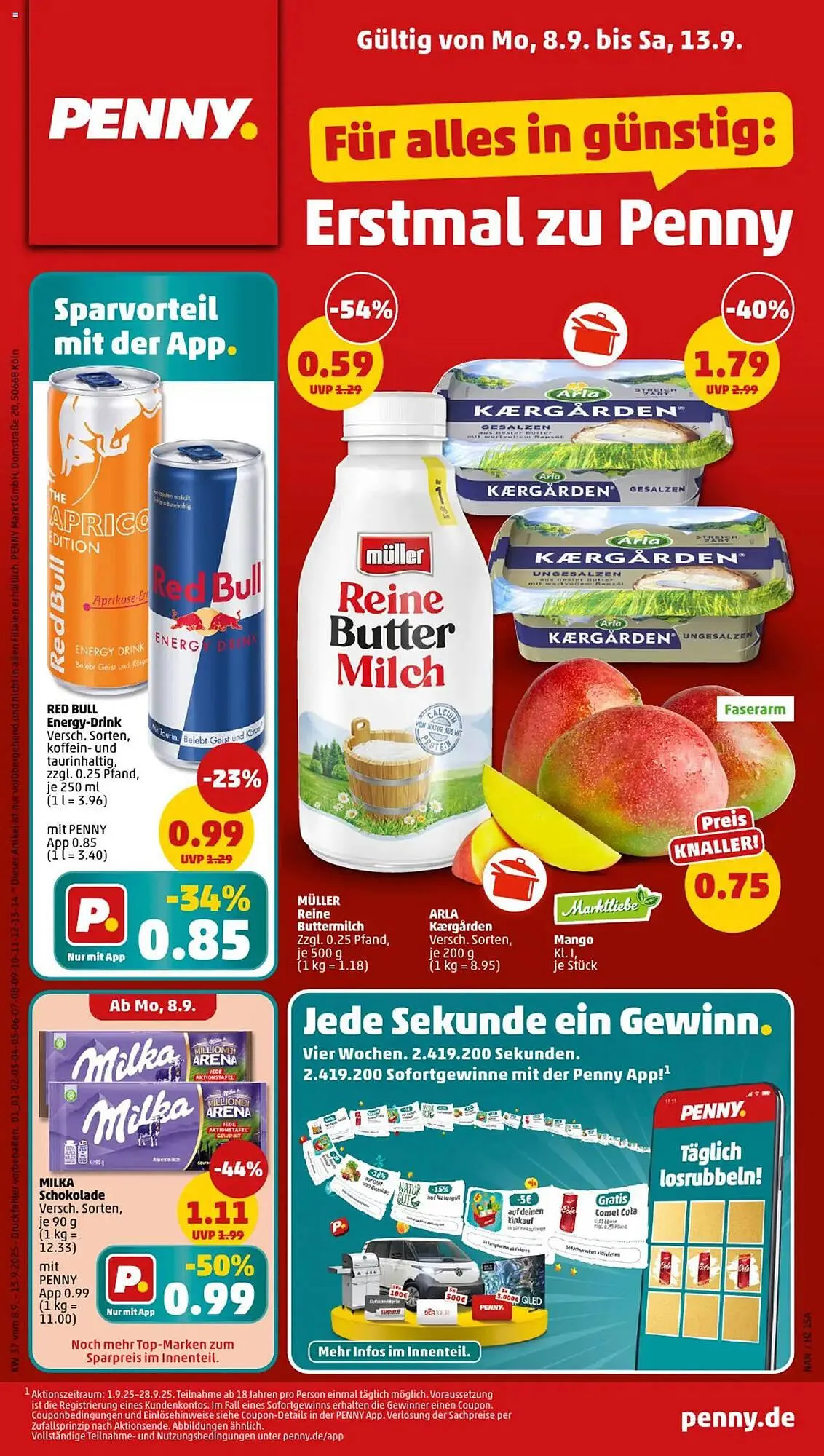 PENNY Prospekt von 8. September bis 13. September 2025 - Prospekt seite 1