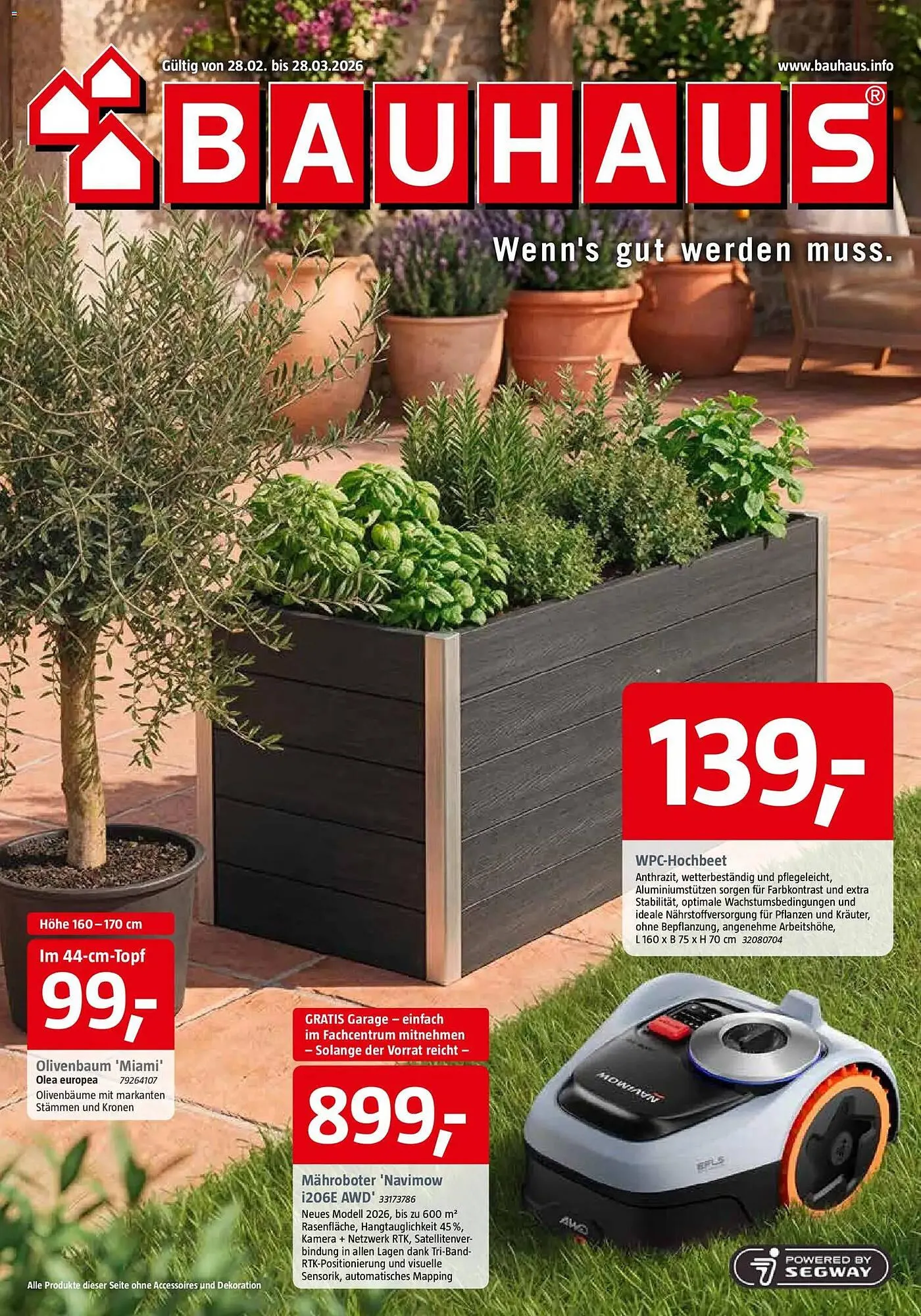 Bauhaus Prospekt von 28. Februar bis 28. März 2026 - Prospekt seite 1