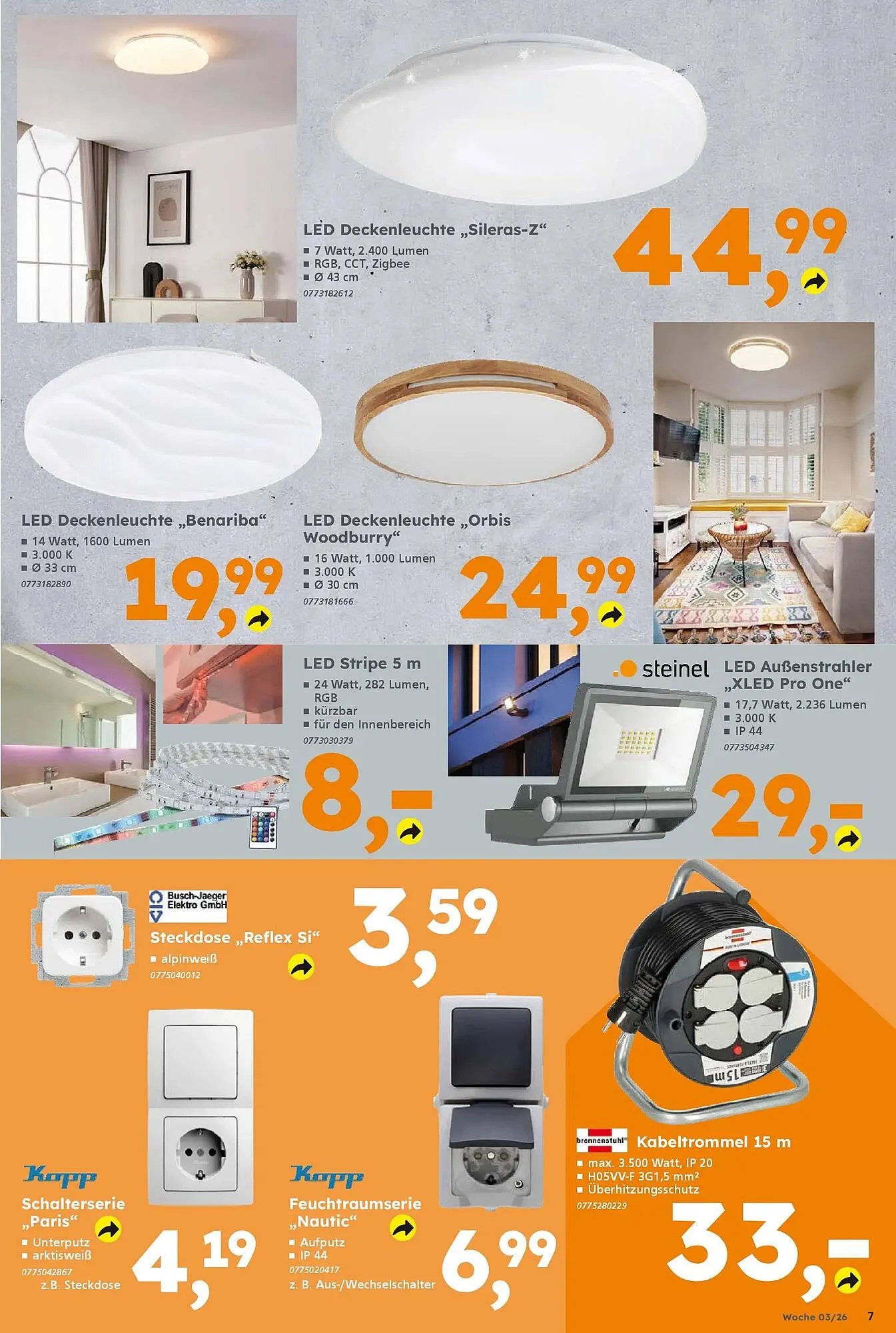 Globus Baumarkt Prospekt von 11. Januar bis 17. Januar 2026 - Prospekt seite 7