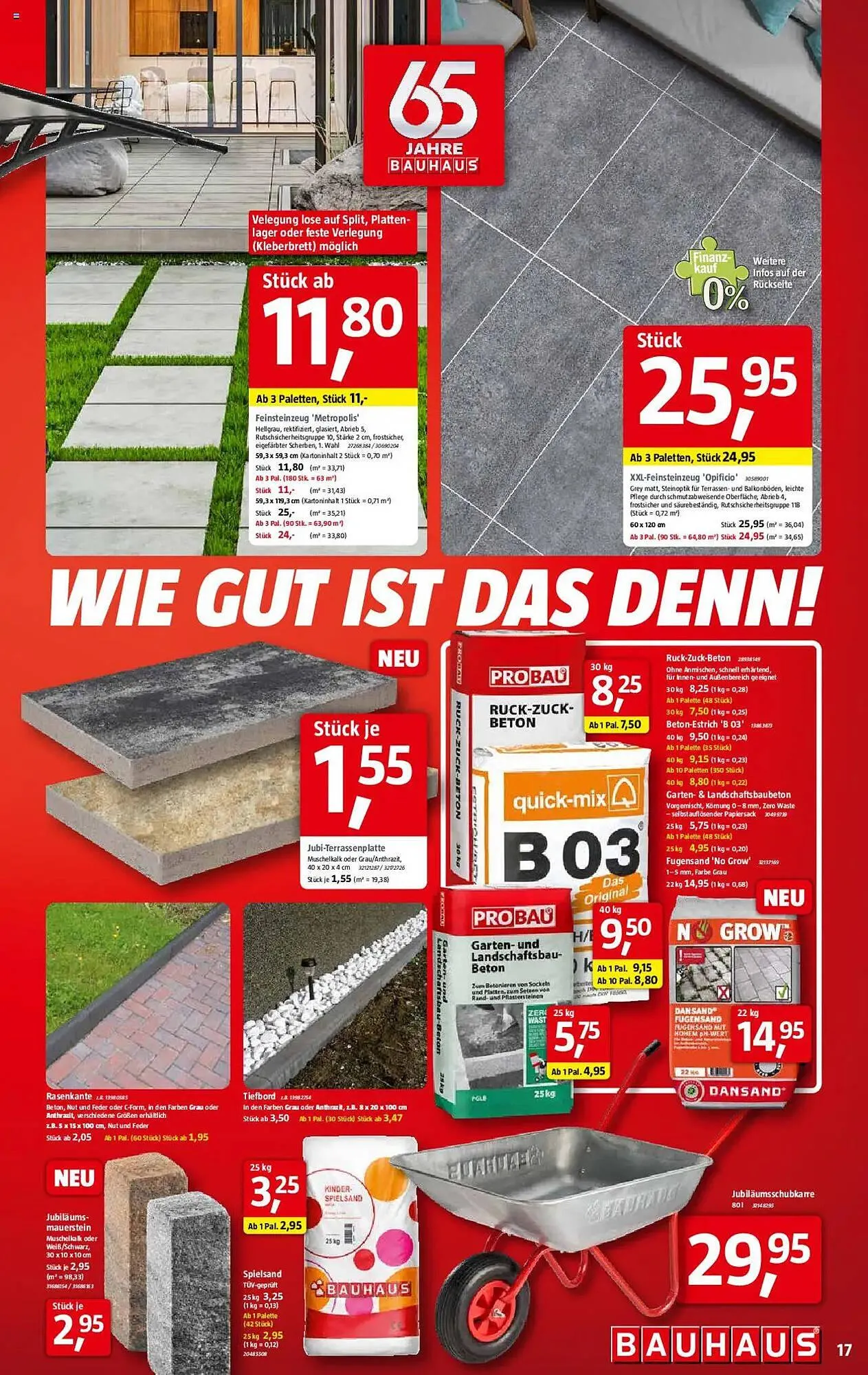 Bauhaus Prospekt von 1. März bis 29. März 2025 - Prospekt seite 17