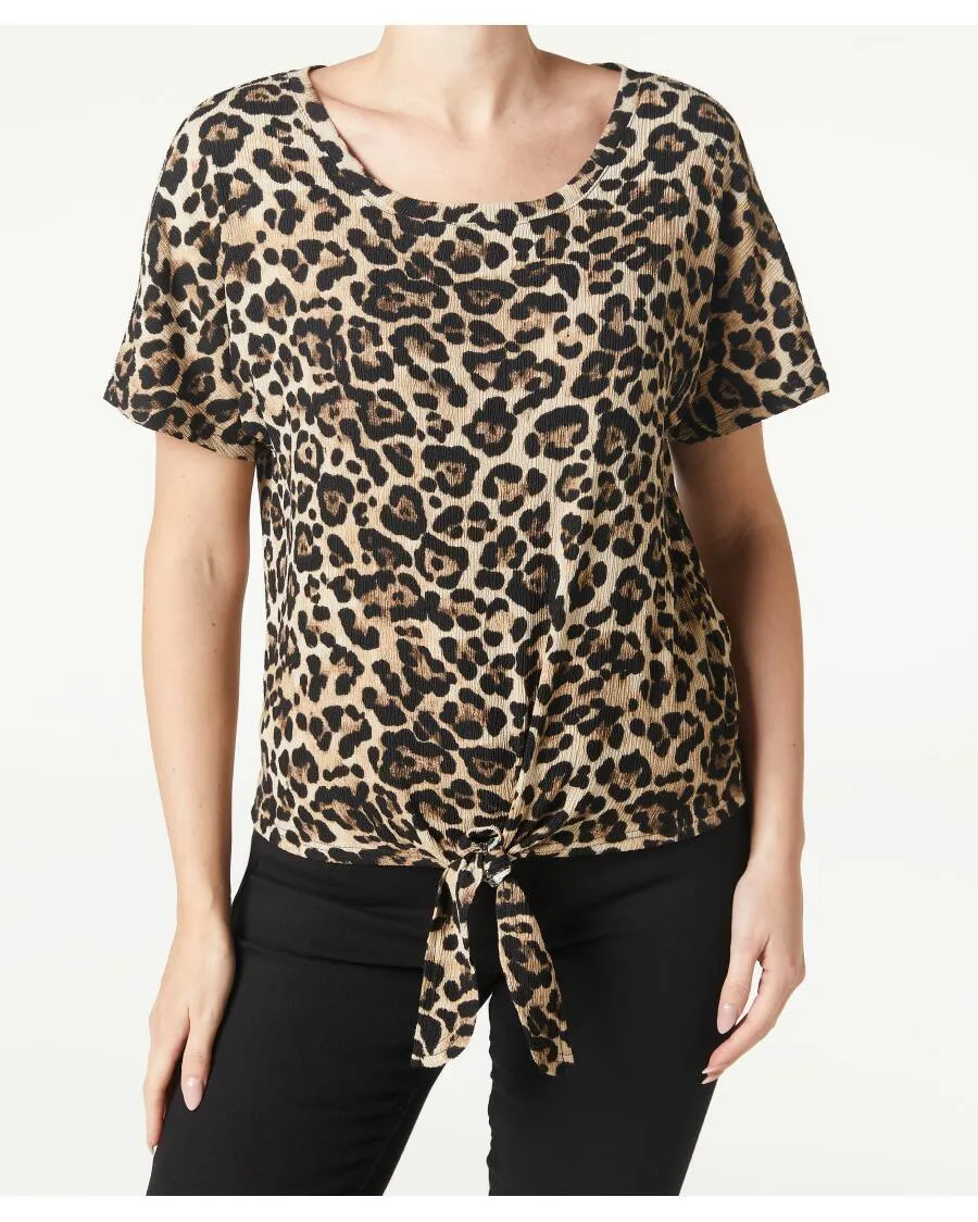 T-Shirt mit Knotendetail