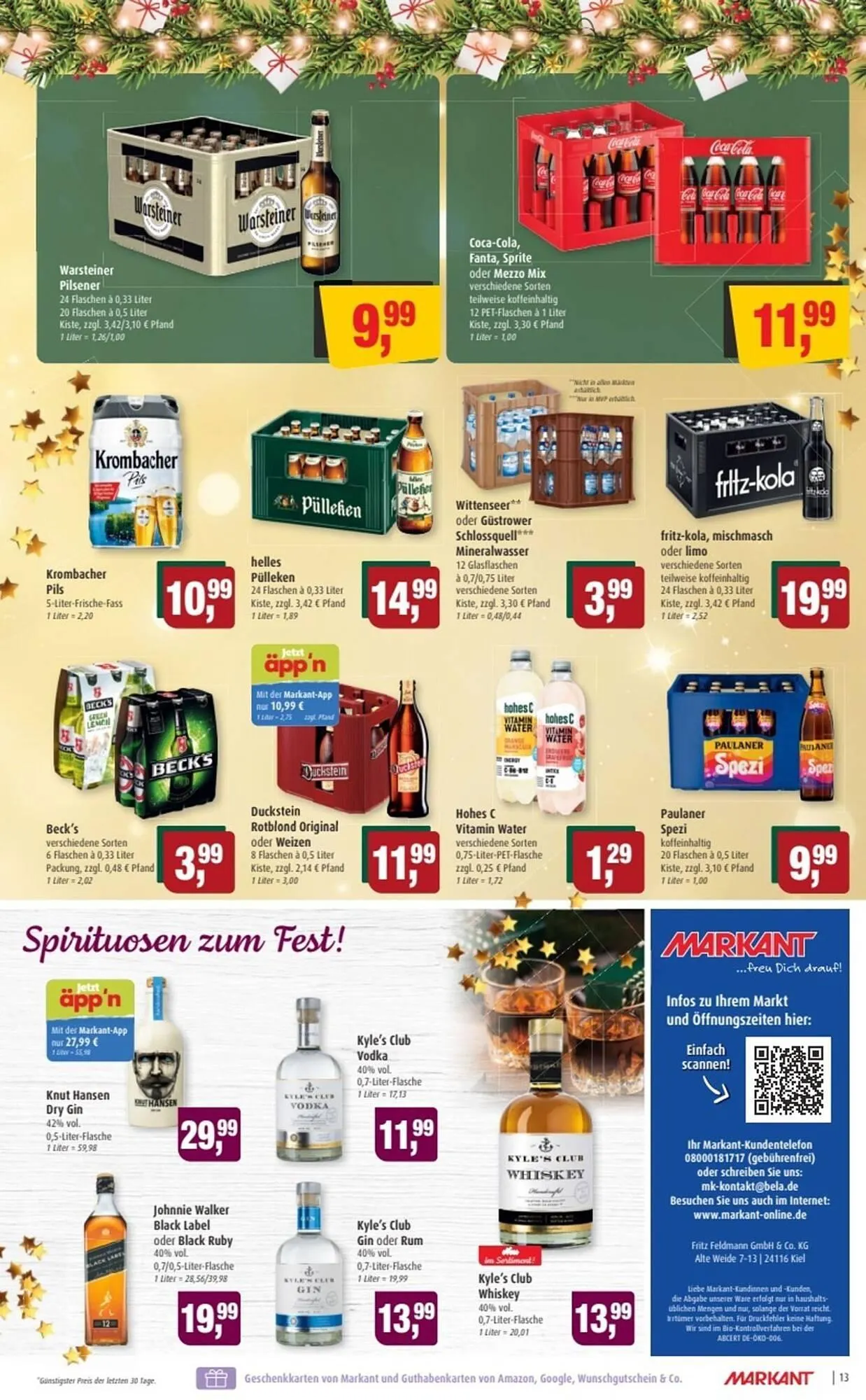 Markant Prospekt von 22. Dezember bis 27. Dezember 2025 - Prospekt seite 13