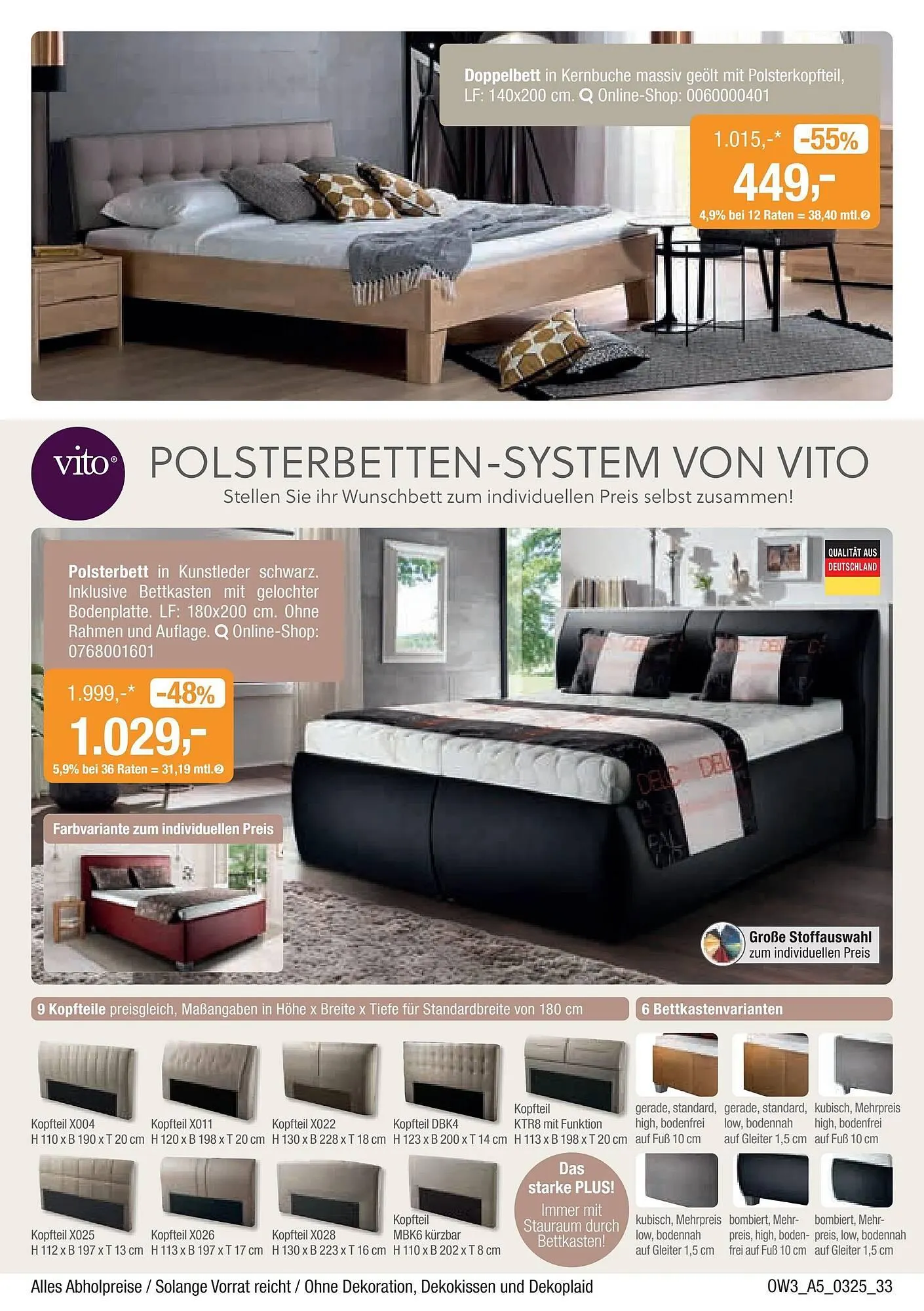 Opti Wohnwelt Prospekt von 27. Februar bis 23. März 2025 - Prospekt seite 33