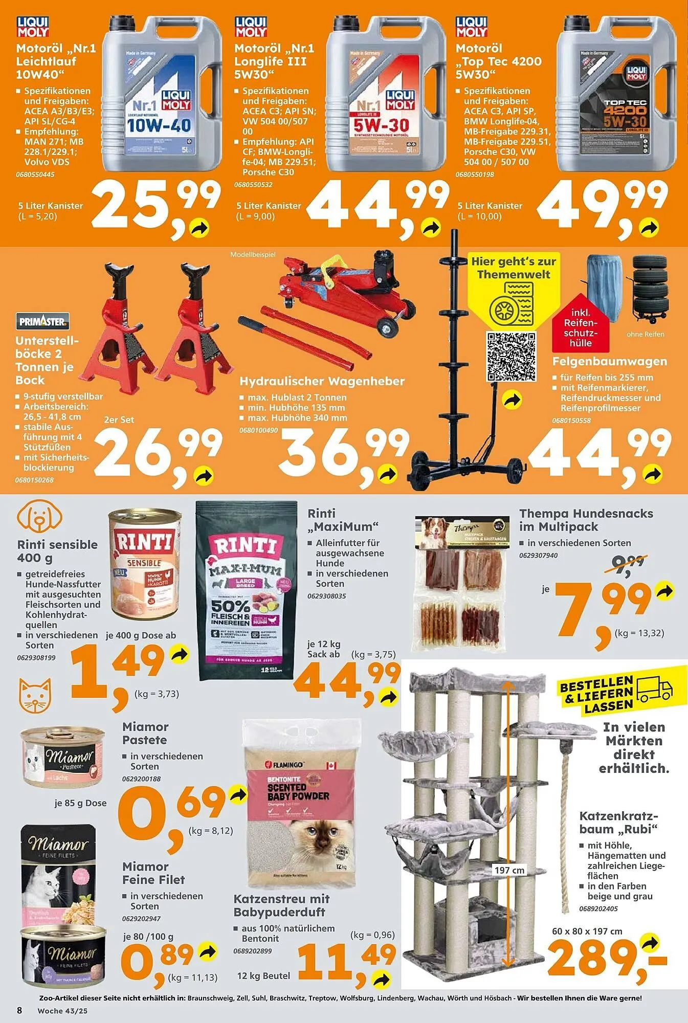 Globus Baumarkt Prospekt von 19. Oktober bis 25. Oktober 2025 - Prospekt seite 8
