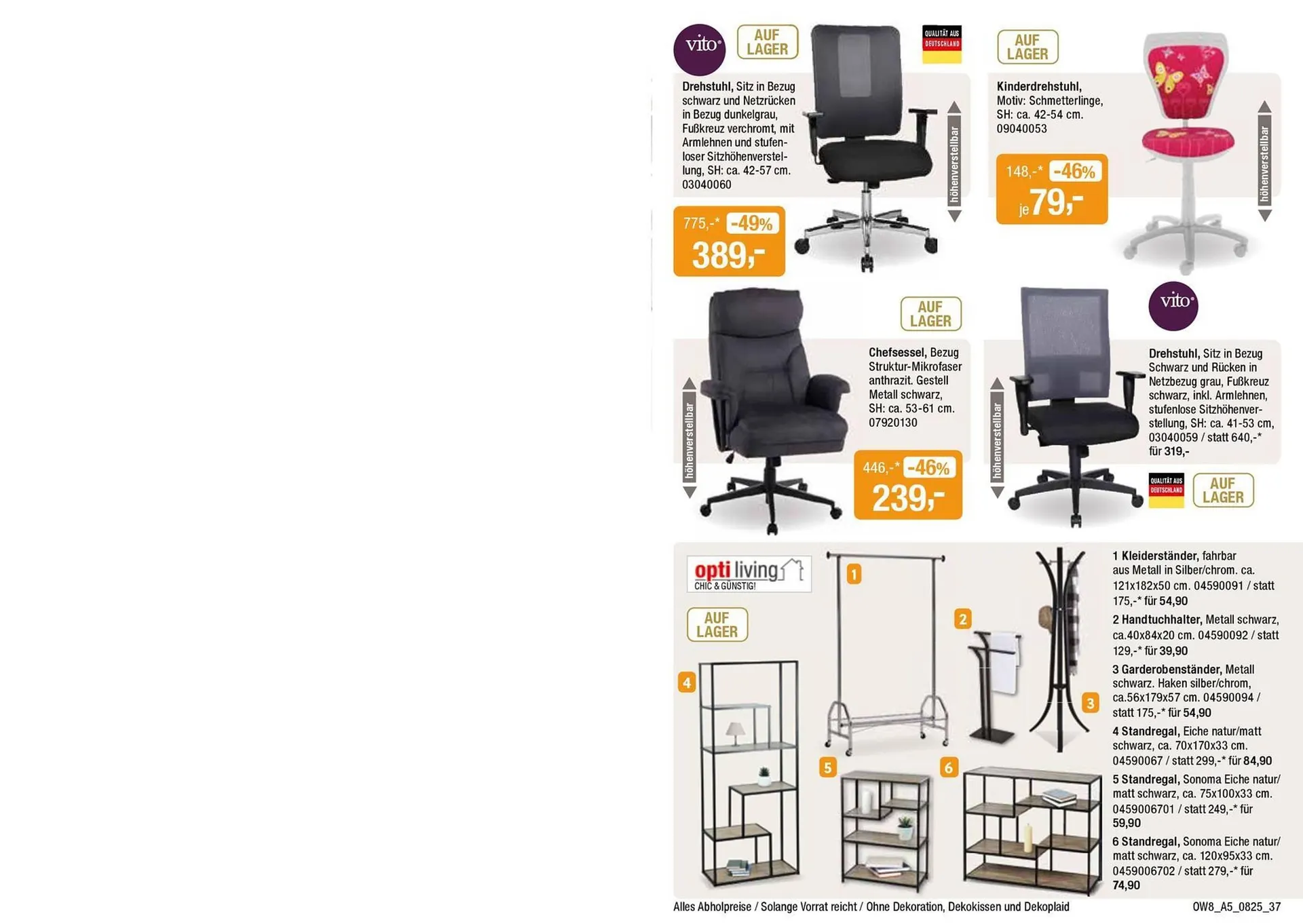 Opti Wohnwelt Prospekt von 25. Juli bis 23. August 2025 - Prospekt seite 37