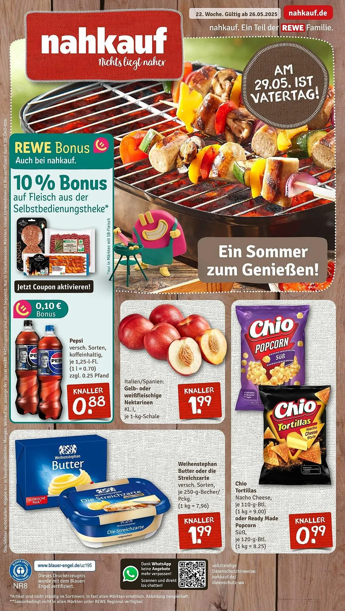 nahkauf Prospekt von 26. Mai bis 31. Mai 2025 - Prospekt seite 1