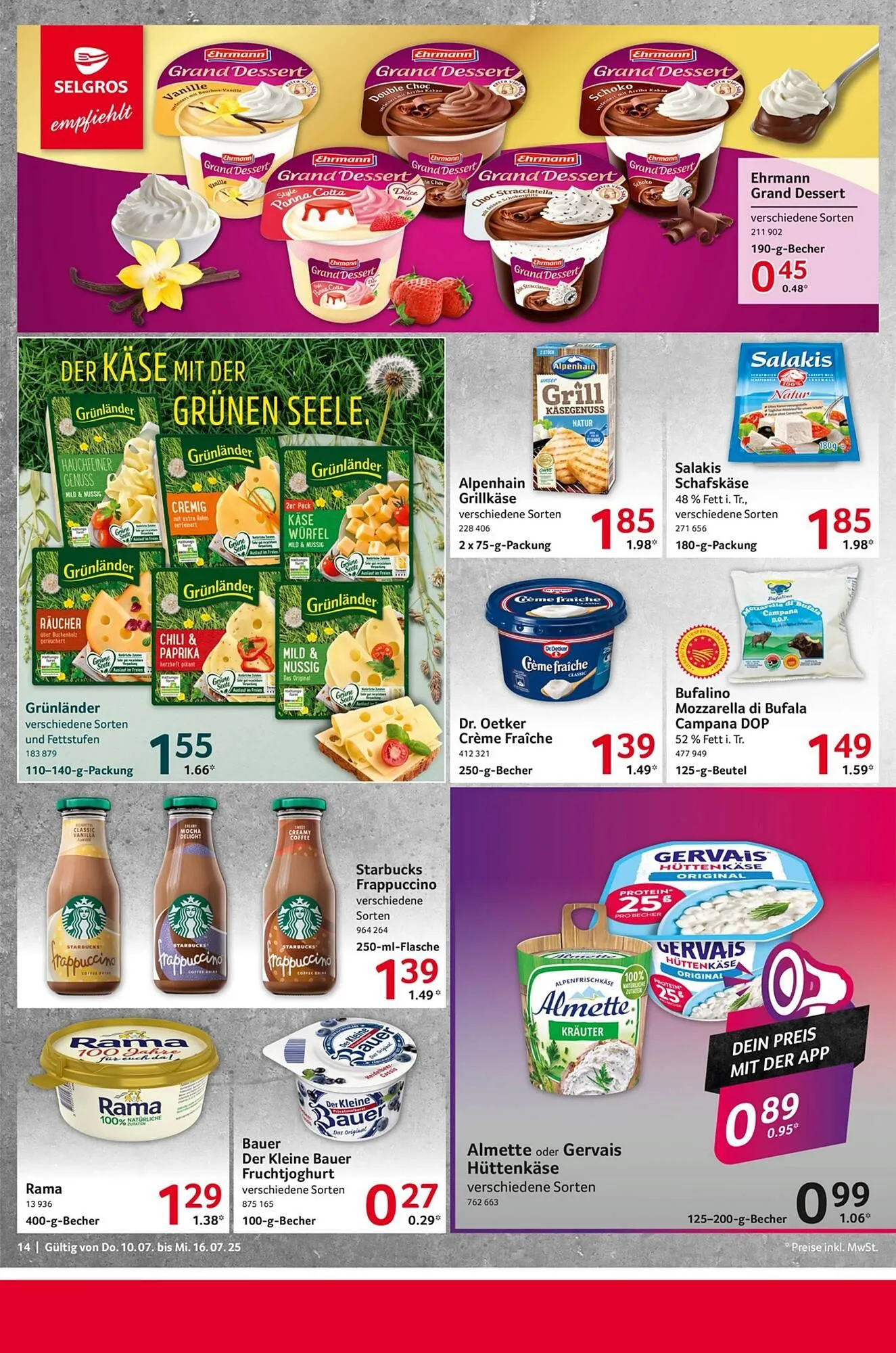 Selgros Prospekt von 10. Juli bis 17. Juli 2025 - Prospekt seite 14