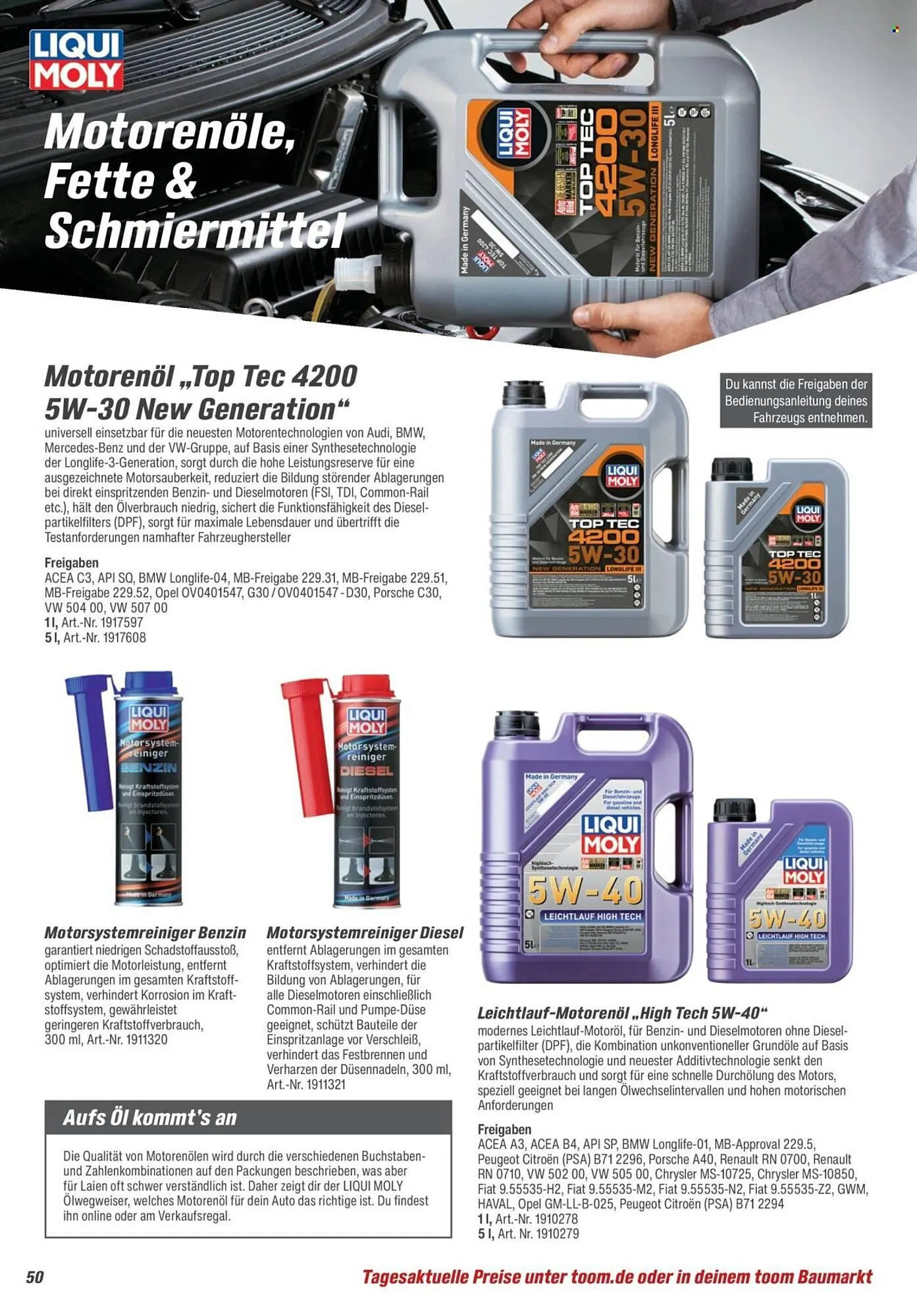 Toom Baumarkt Prospekt von 28. März bis 30. Juni 2026 - Prospekt seite 50