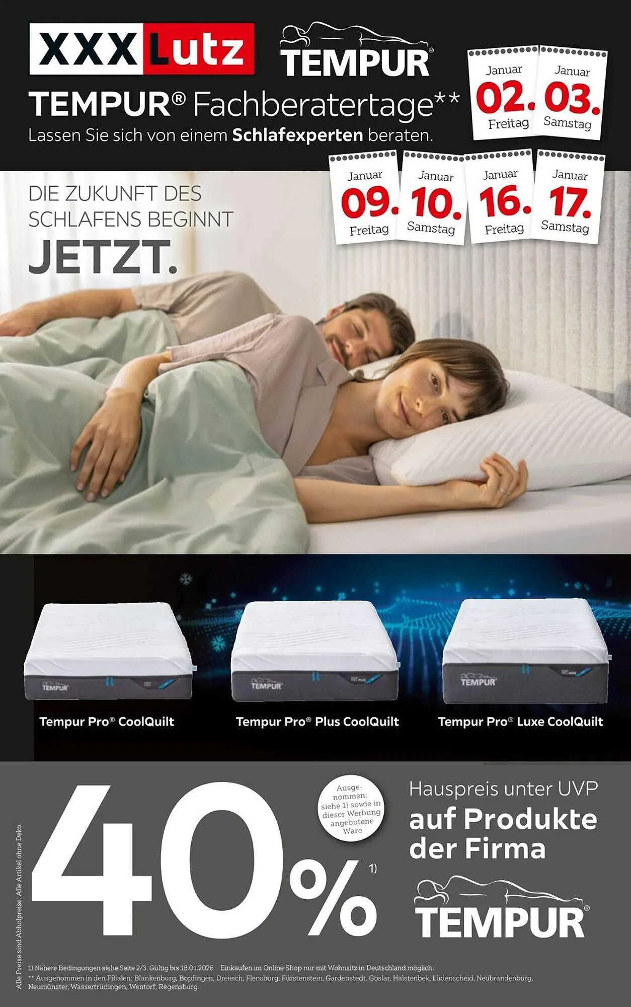 XXXLutz Prospekt von 2. Januar bis 11. Januar 2026 - Prospekt seite 1