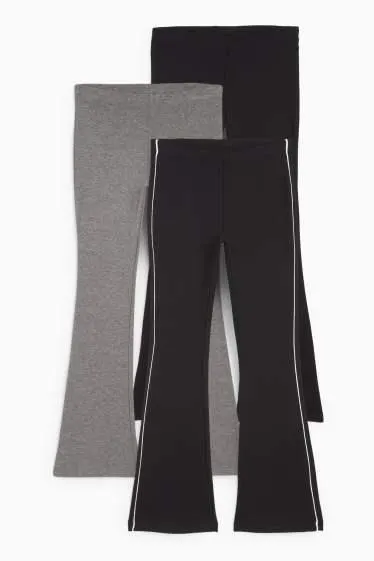 Multipack of 3 - flared thermal leggings