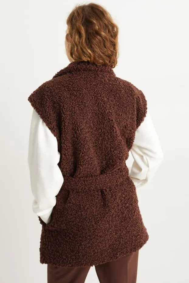 Teddy fur waistcoat