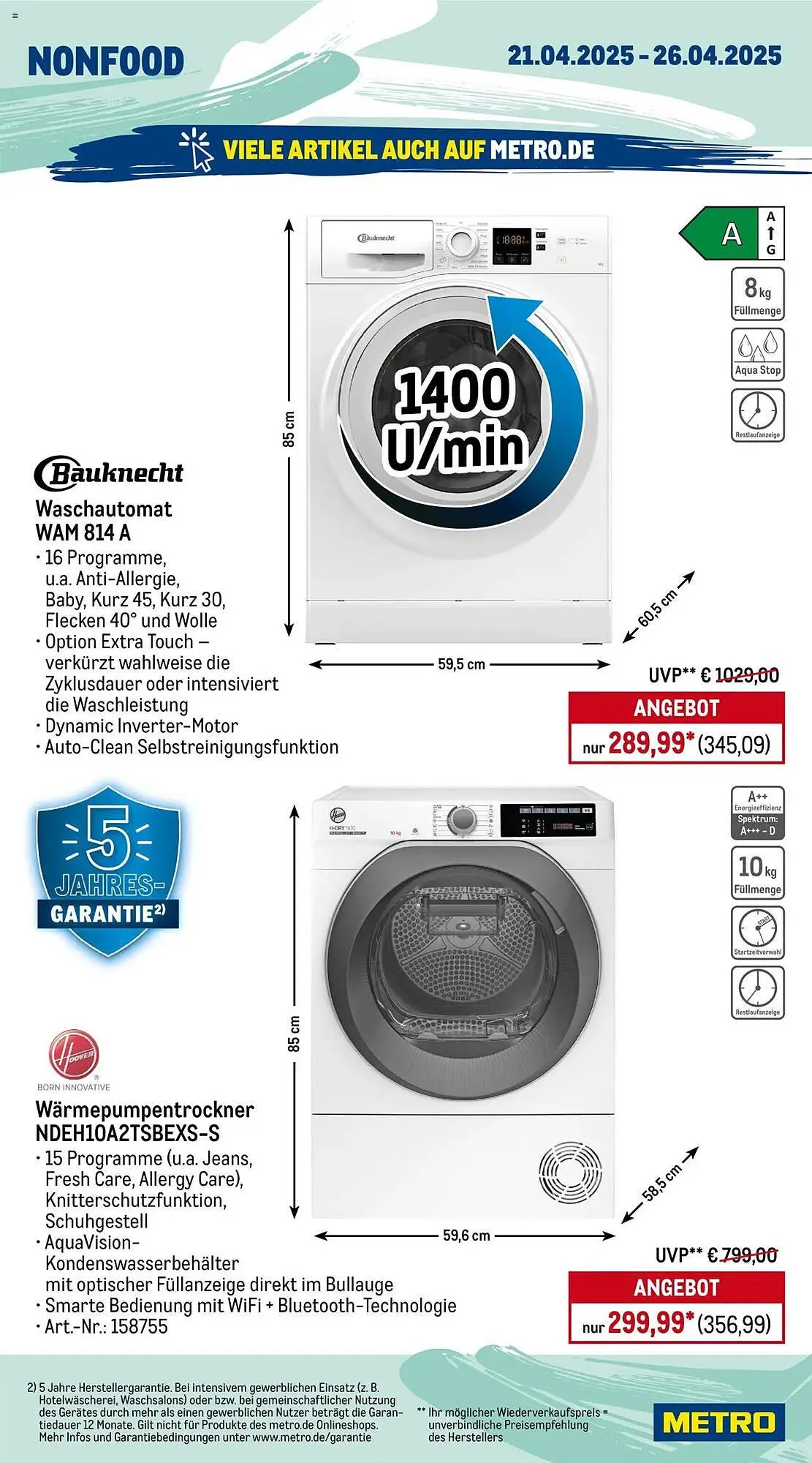 METRO Prospekt von 21. April bis 26. April 2025 - Prospekt seite 18