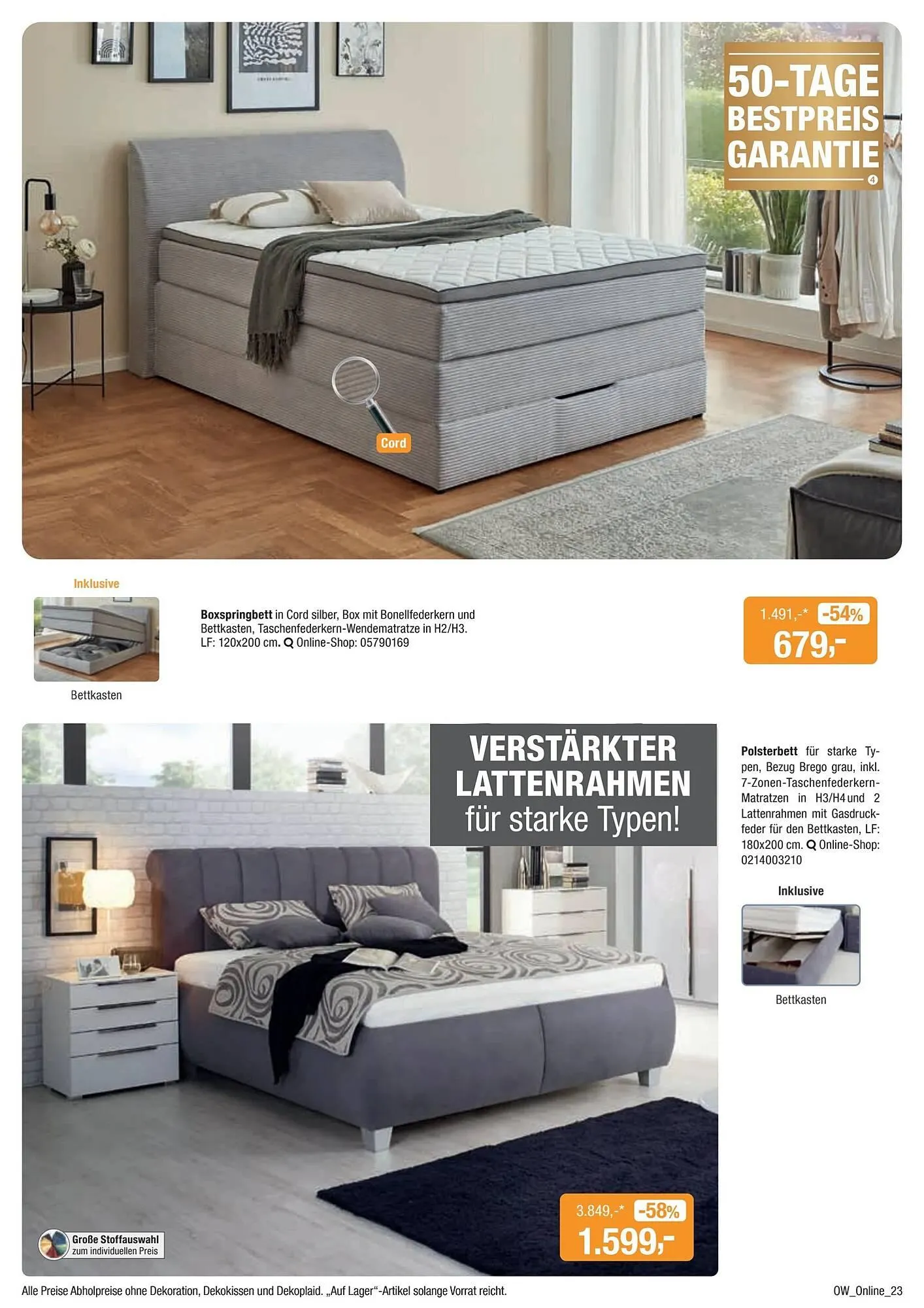 Opti Wohnwelt Prospekt von 9. Dezember bis 19. Dezember 2026 - Prospekt seite 23