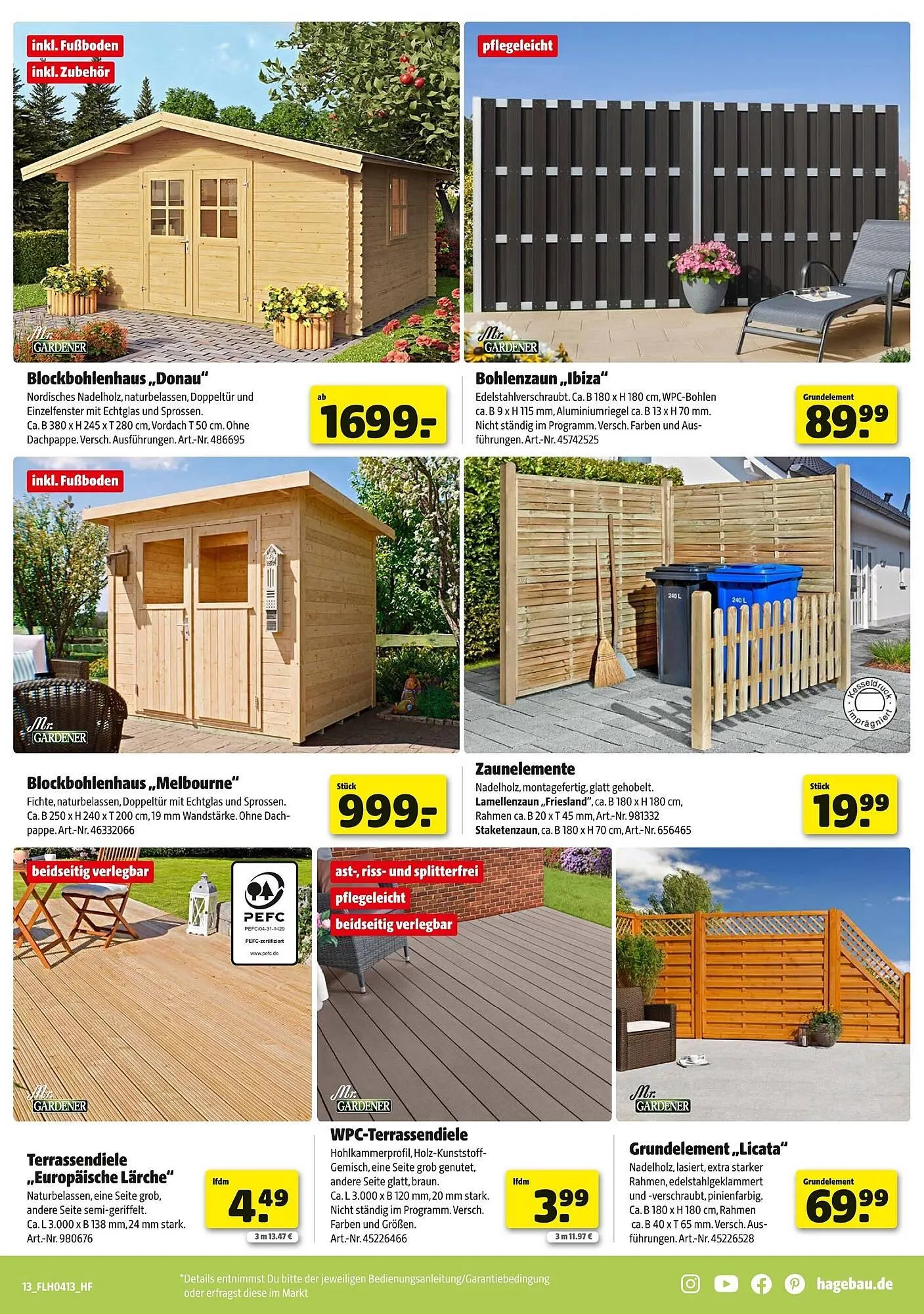 Hagebau Prospekt von 21. März bis 28. März 2026 - Prospekt seite 13