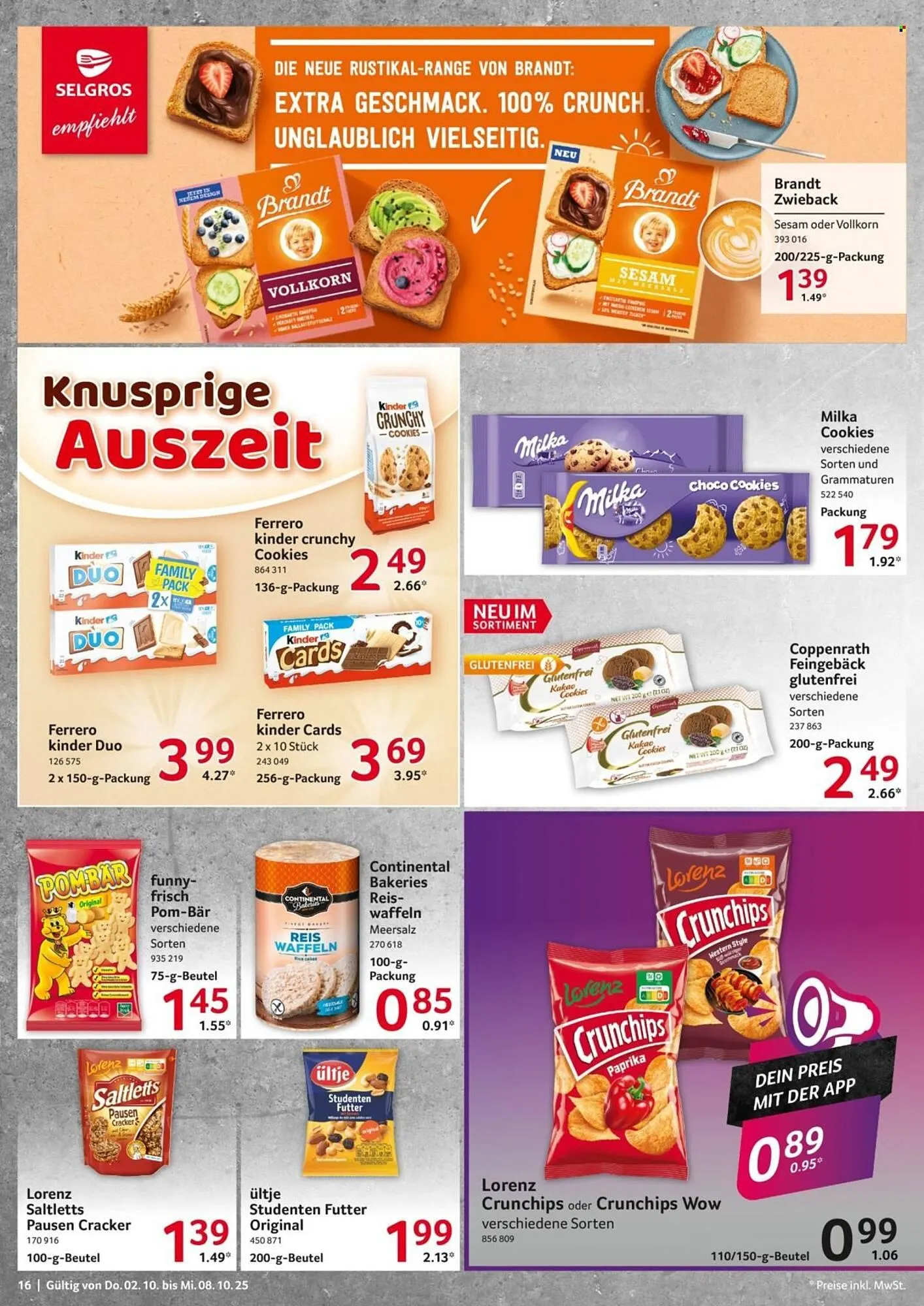 Selgros Prospekt von 2. Oktober bis 8. Oktober 2025 - Prospekt seite 16