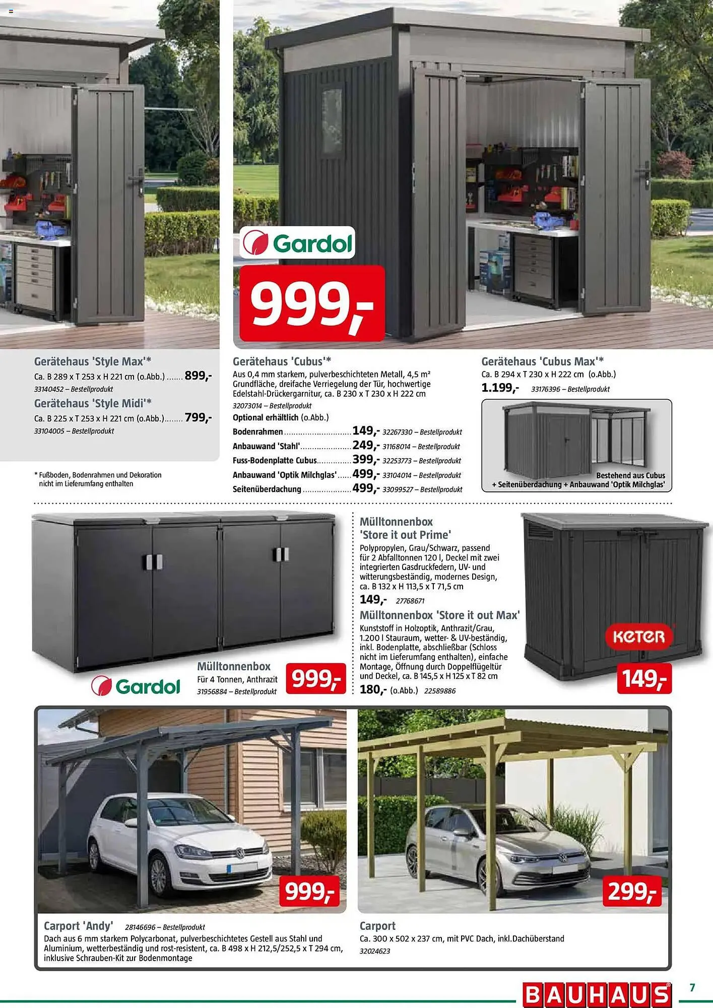 Bauhaus Prospekt von 28. Februar bis 28. März 2026 - Prospekt seite 7