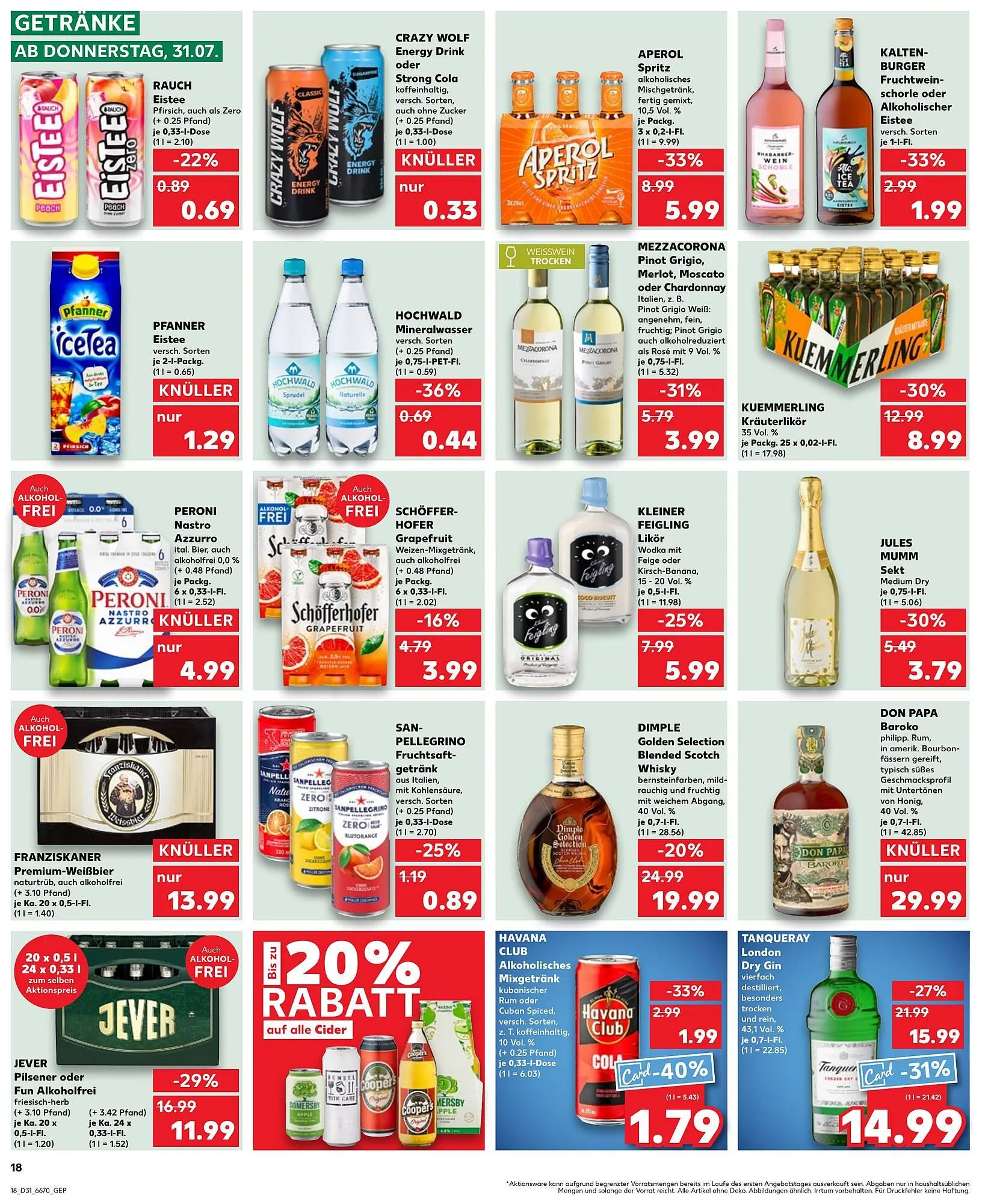 Kaufland Prospekt von 31. Juli bis 6. August 2025 - Prospekt seite 18
