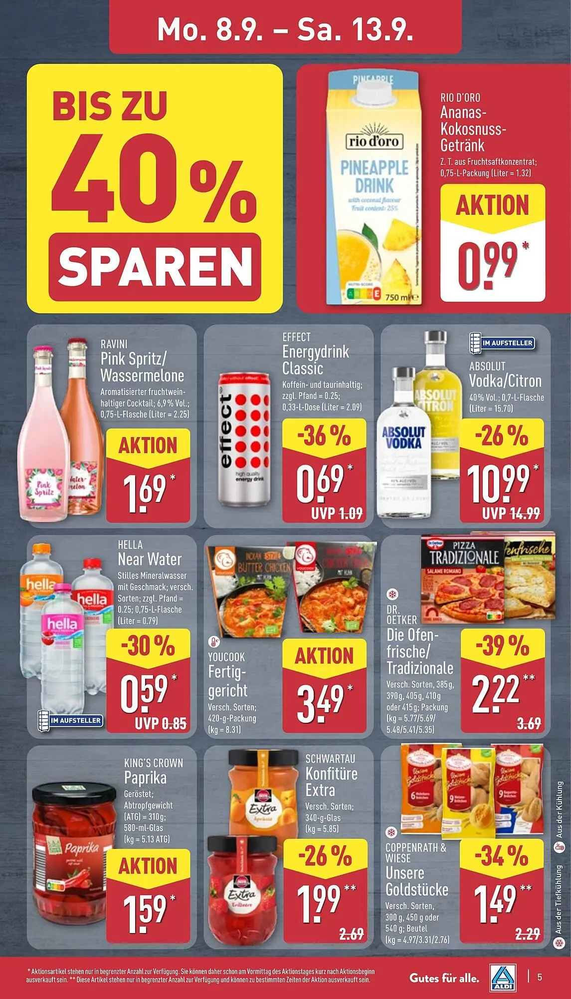 Aldi Nord Prospekt von 8. September bis 13. September 2025 - Prospekt seite 9