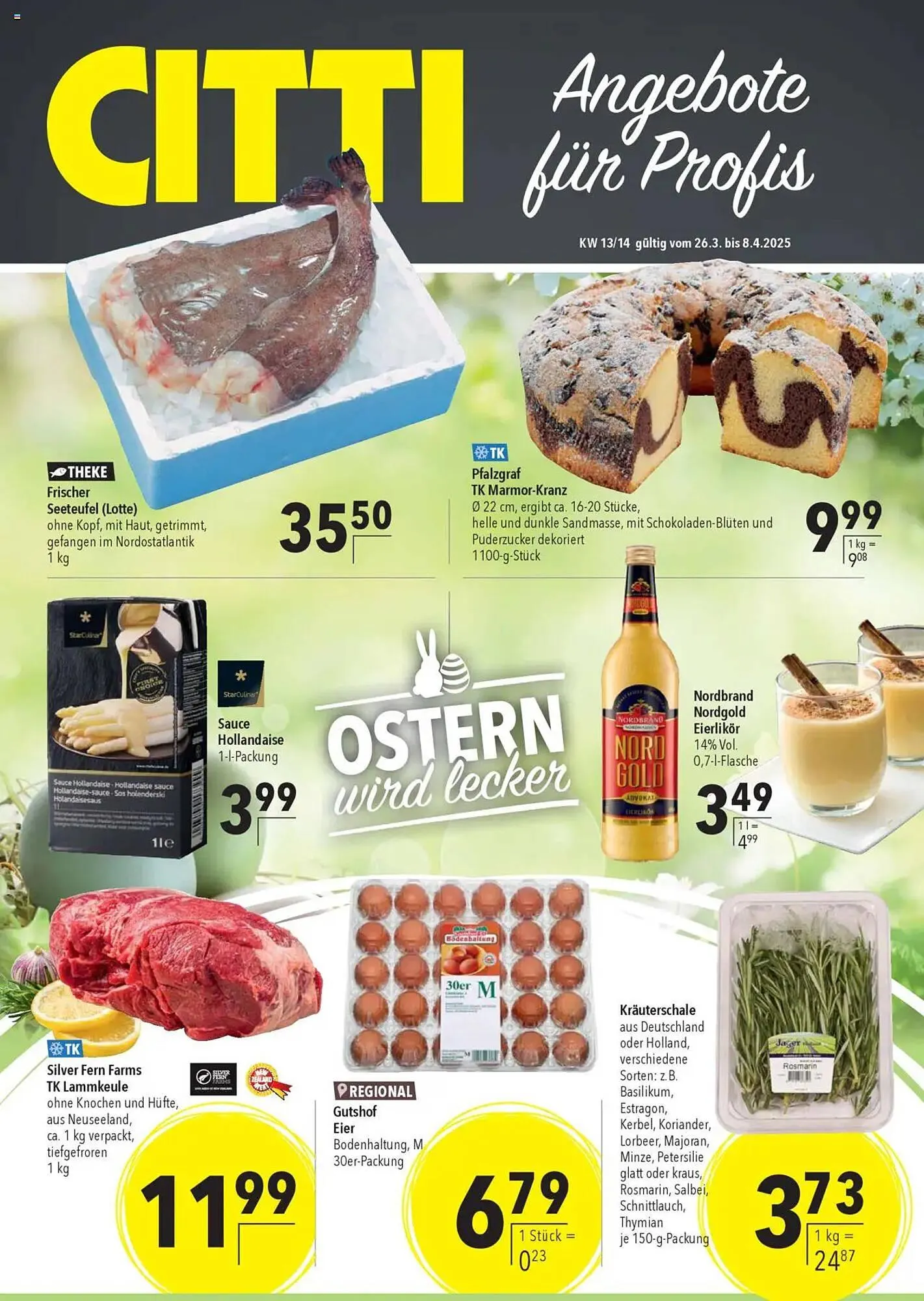 CITTI Markt Prospekt von 26. März bis 8. April 2025 - Prospekt seite 1