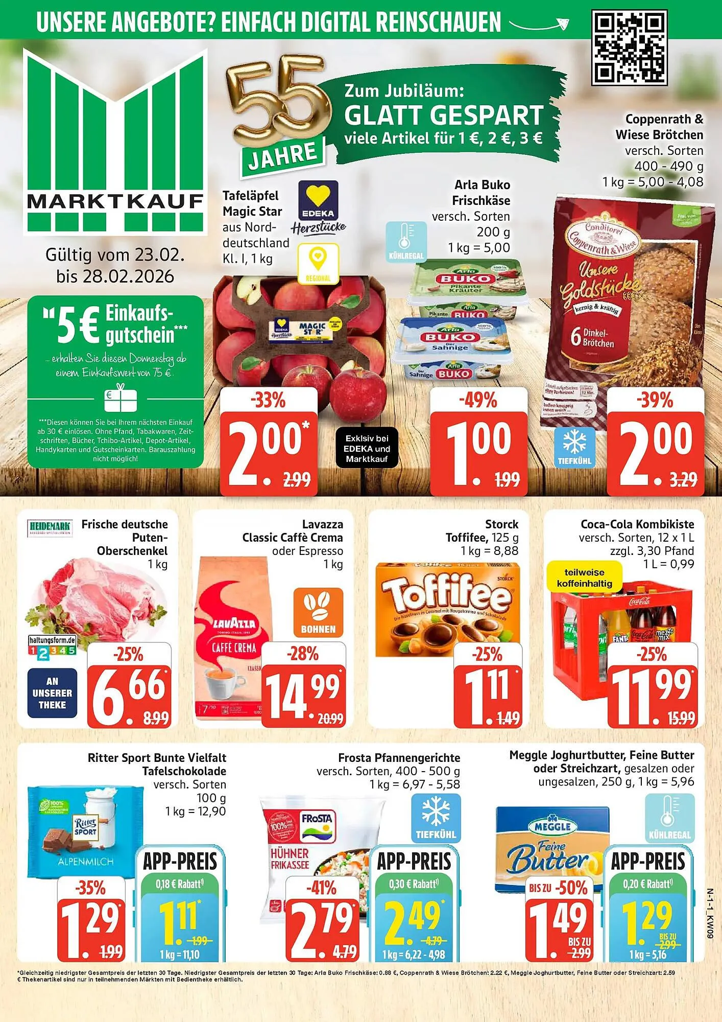 Marktkauf Prospekt von 22. Februar bis 28. Februar 2026 - Prospekt seite 1