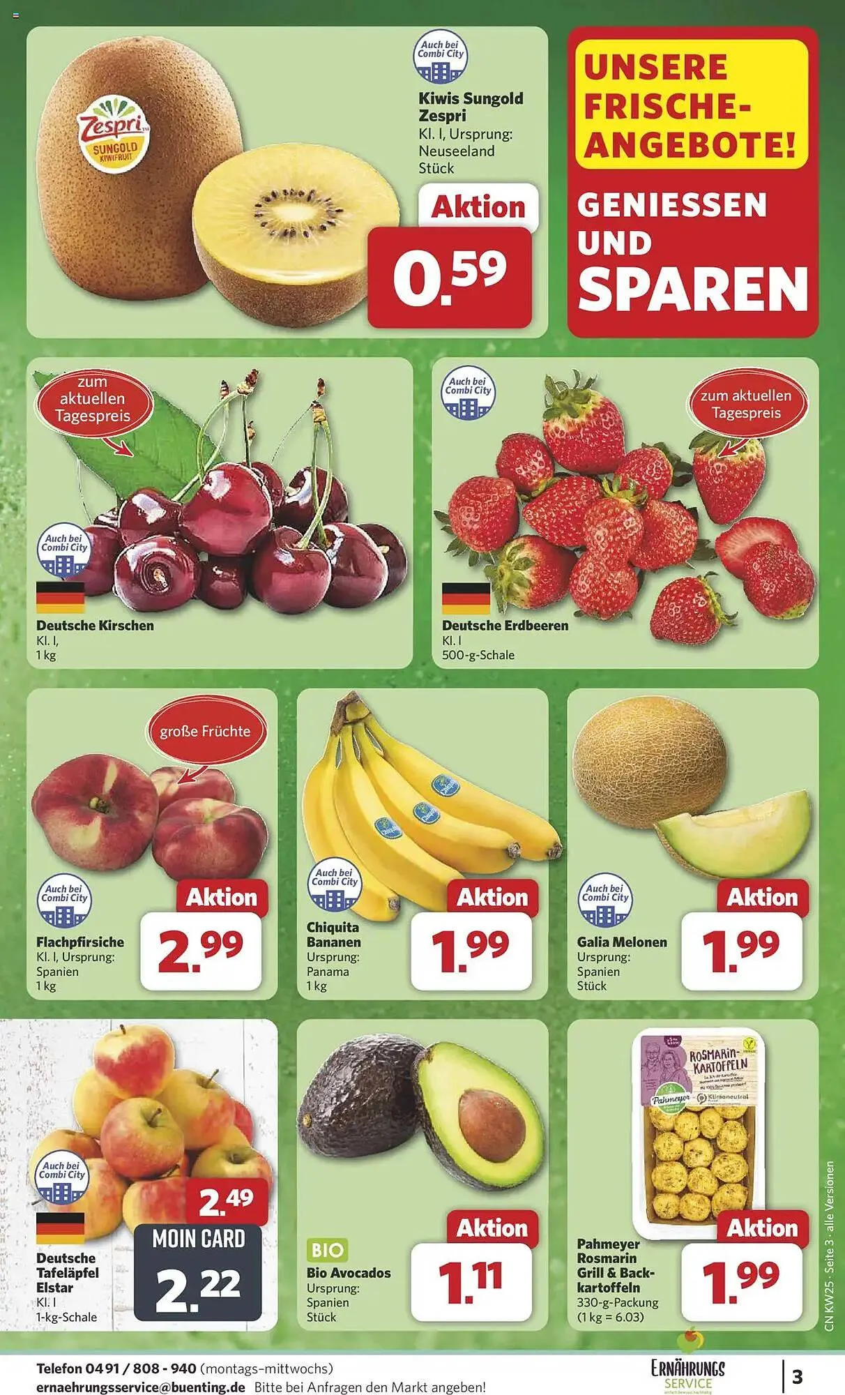 Combi Prospekt von 16. Juni bis 21. Juni 2025 - Prospekt seite 3