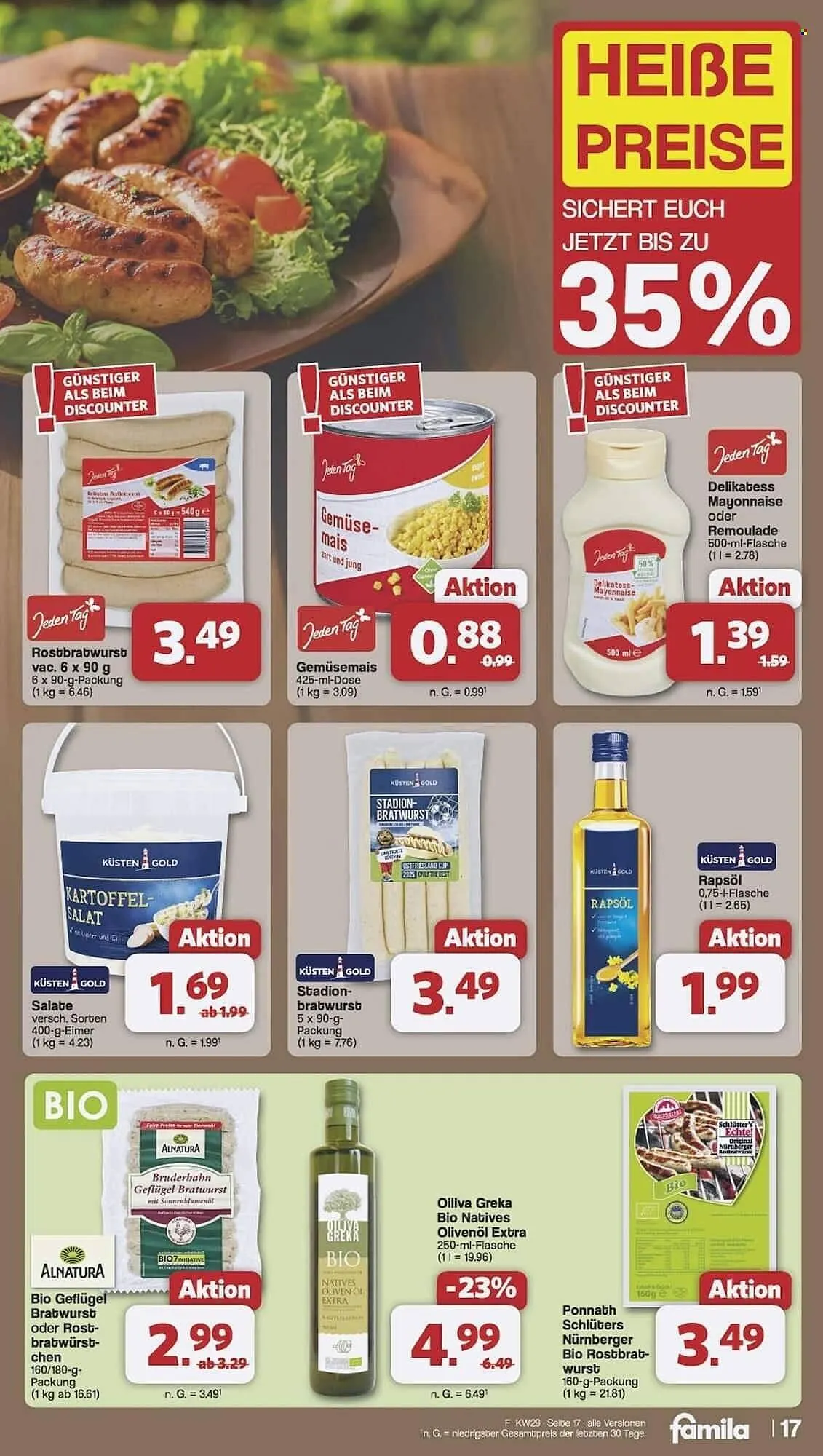 Famila Nord Ost Prospekt von 14. Juli bis 19. Juli 2025 - Prospekt seite 17