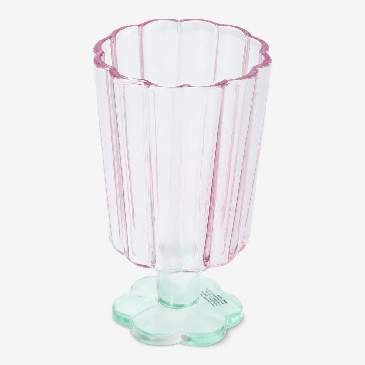 Flower shaped wine glass