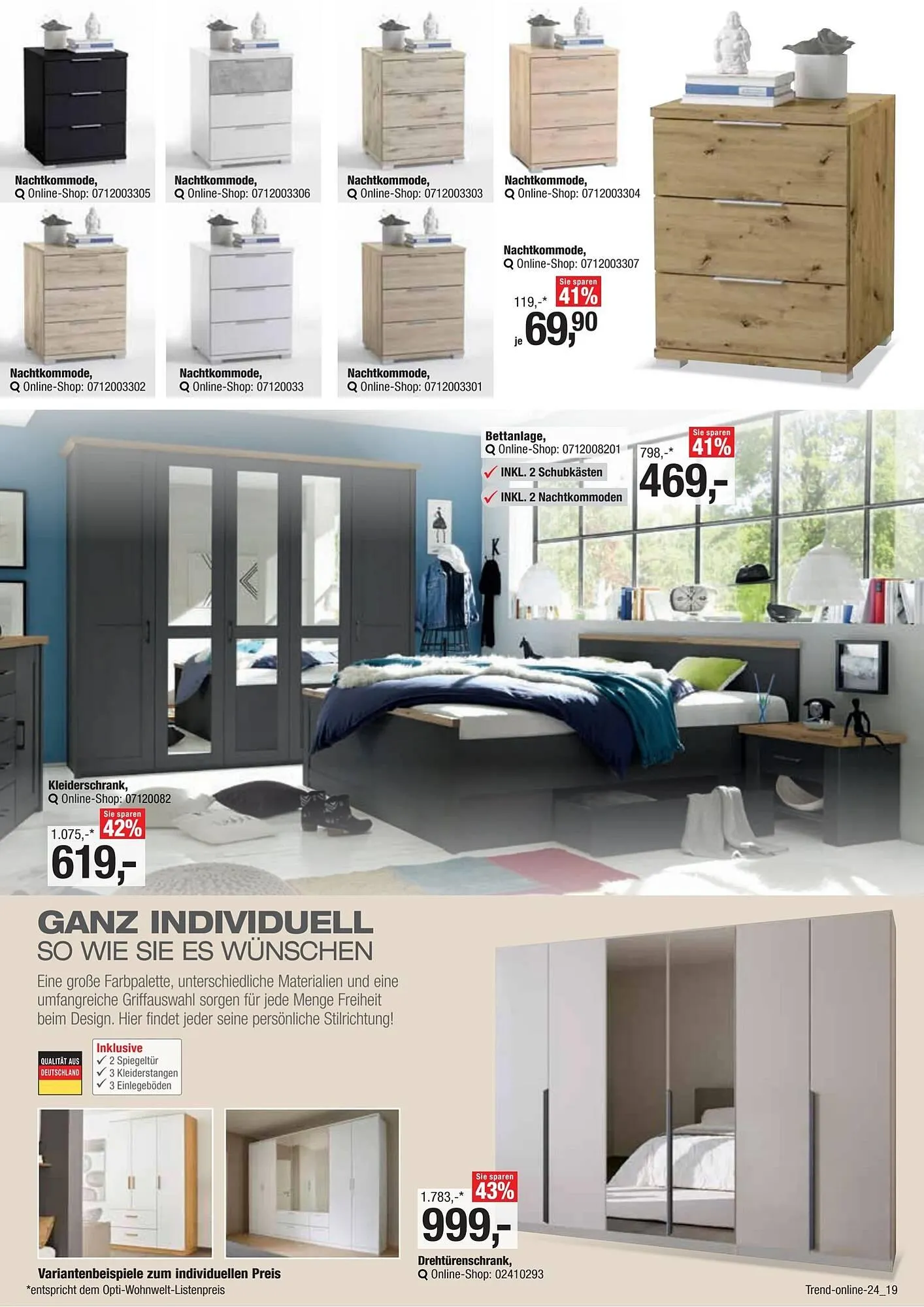 Opti Wohnwelt Prospekt von 12. Mai bis 1. August 2025 - Prospekt seite 19