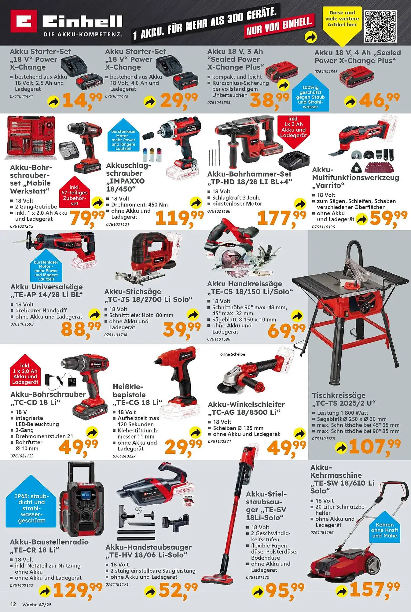 Globus Baumarkt Prospekt von 16. November bis 22. November 2025 - Prospekt seite 12