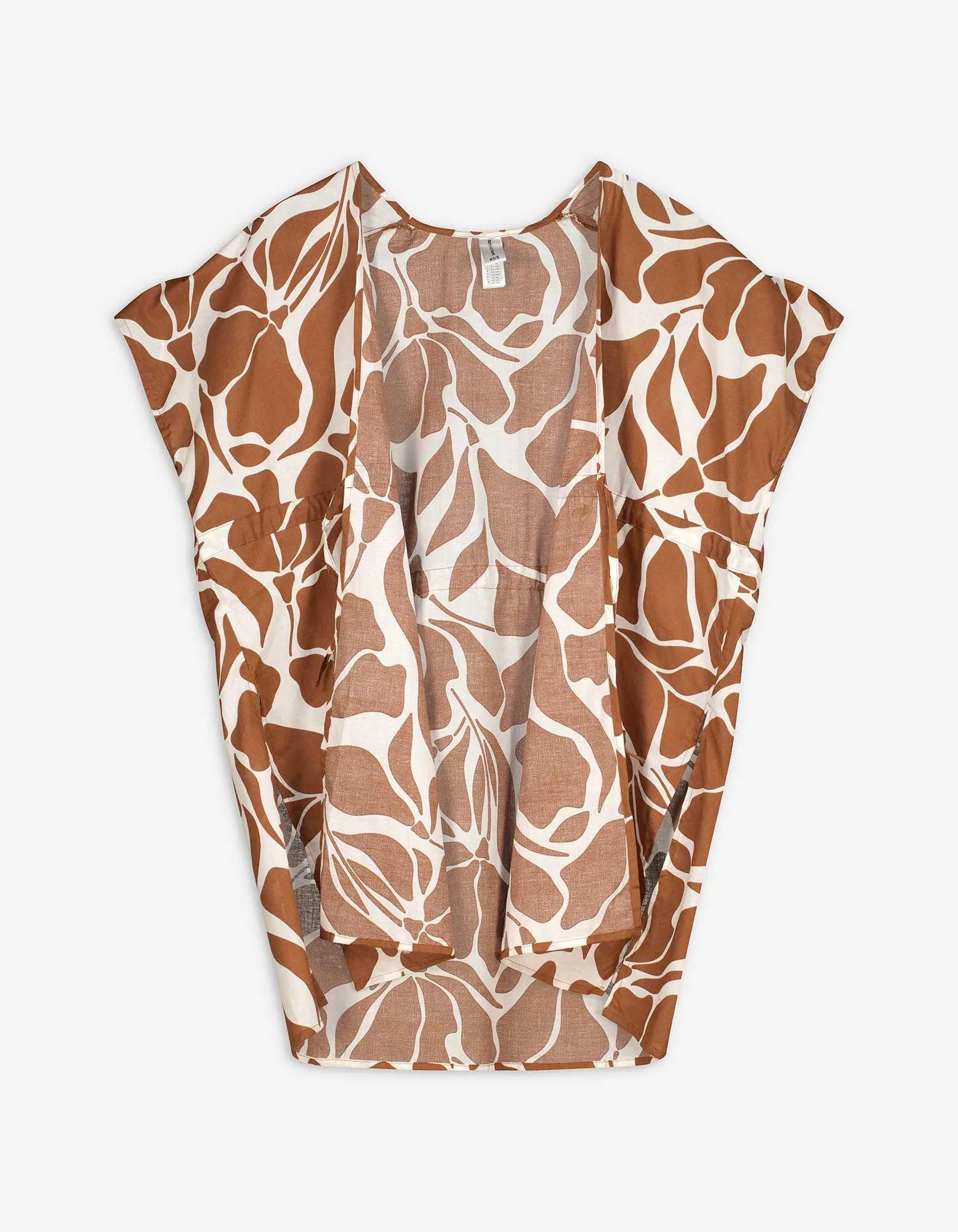 Strandtunika - Baumwolle - braun