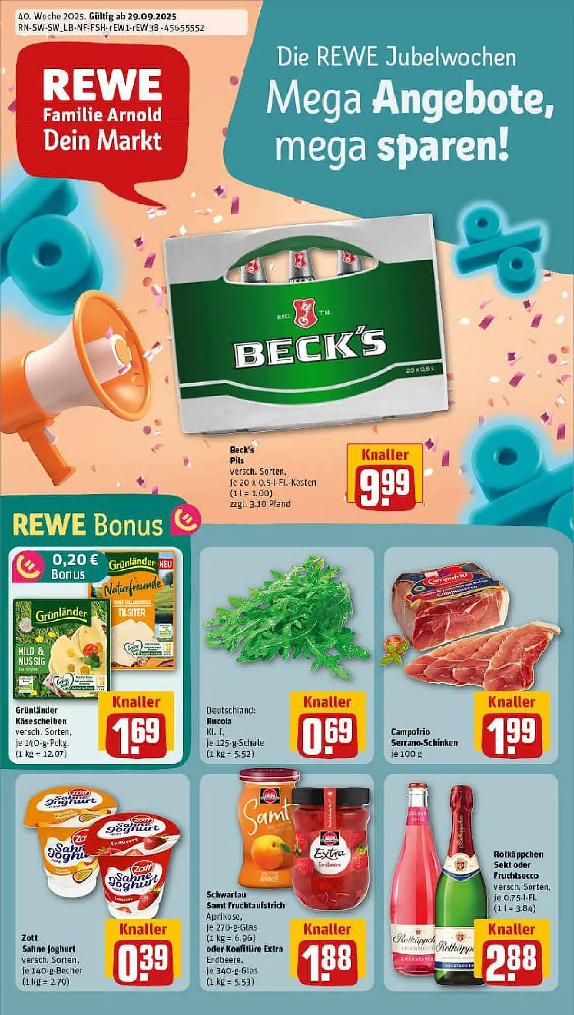 REWE Prospekt von 28. September bis 5. Oktober 2025 - Prospekt seite 1