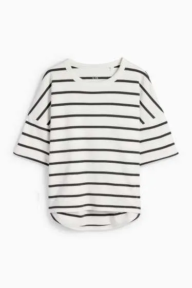 Basic T-shirt - oversized - striped
