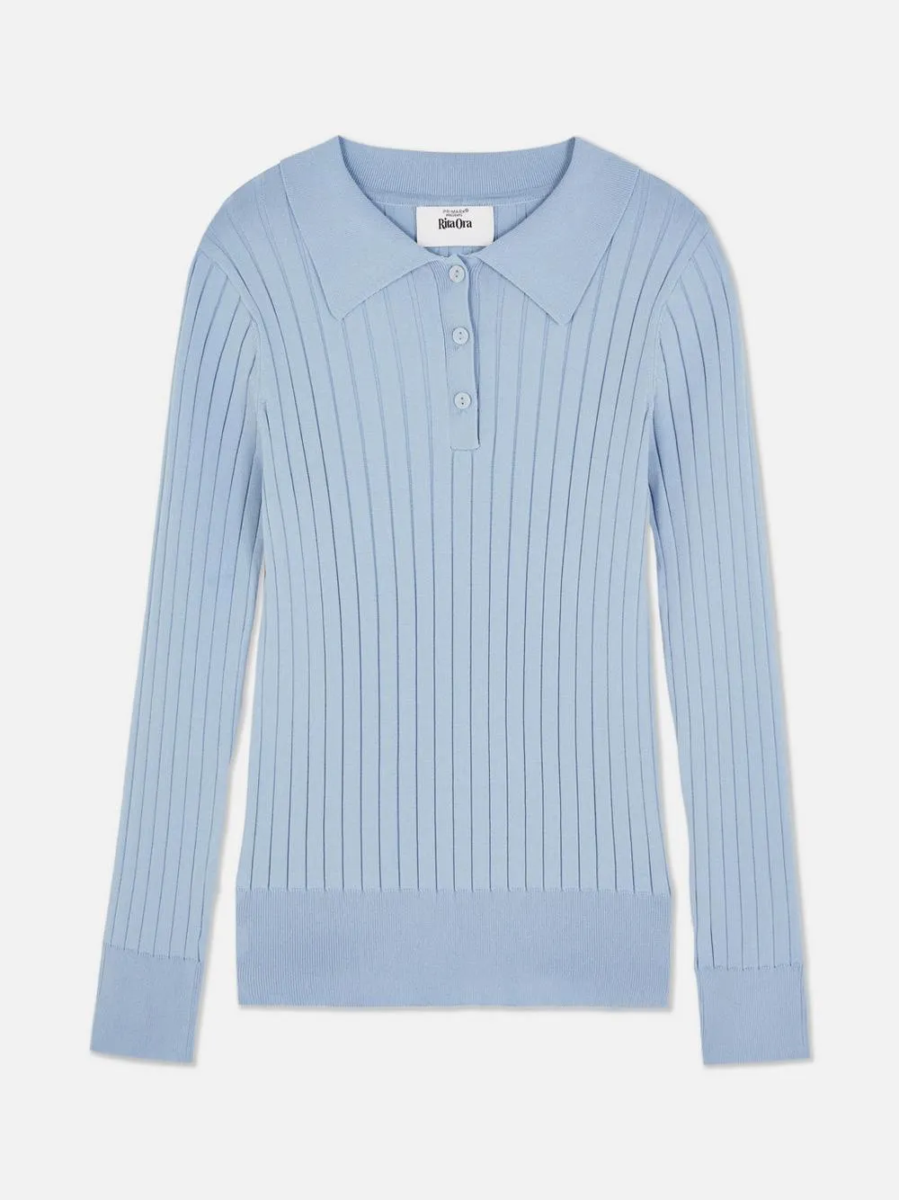 „Rita Ora“ Gerippter Polopullover