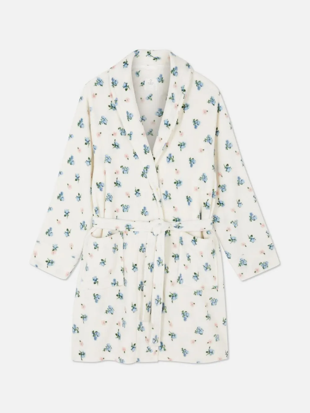 Bademantel mit Blumenmuster