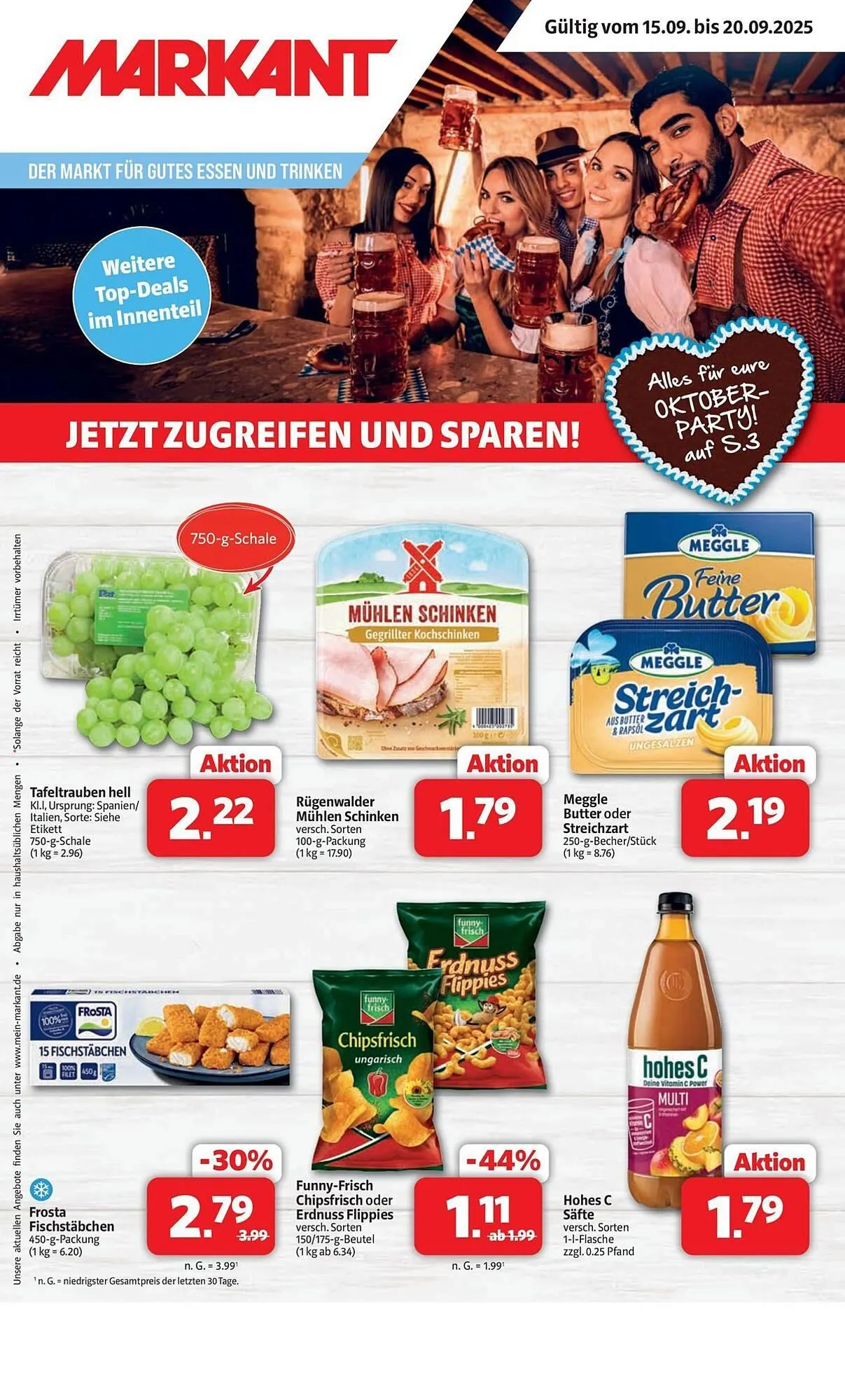 Markant Prospekt von 14. September bis 20. September 2025 - Prospekt seite 1