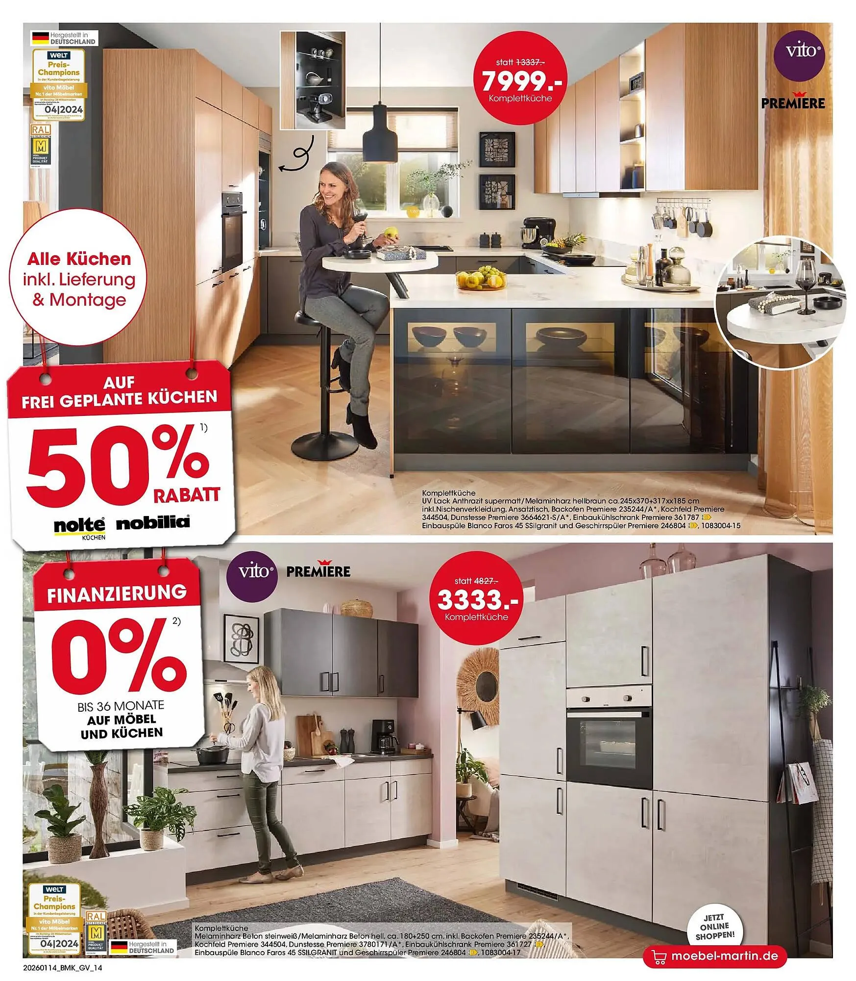 Möbel Martin Prospekt von 13. Januar bis 31. Januar 2026 - Prospekt seite 14