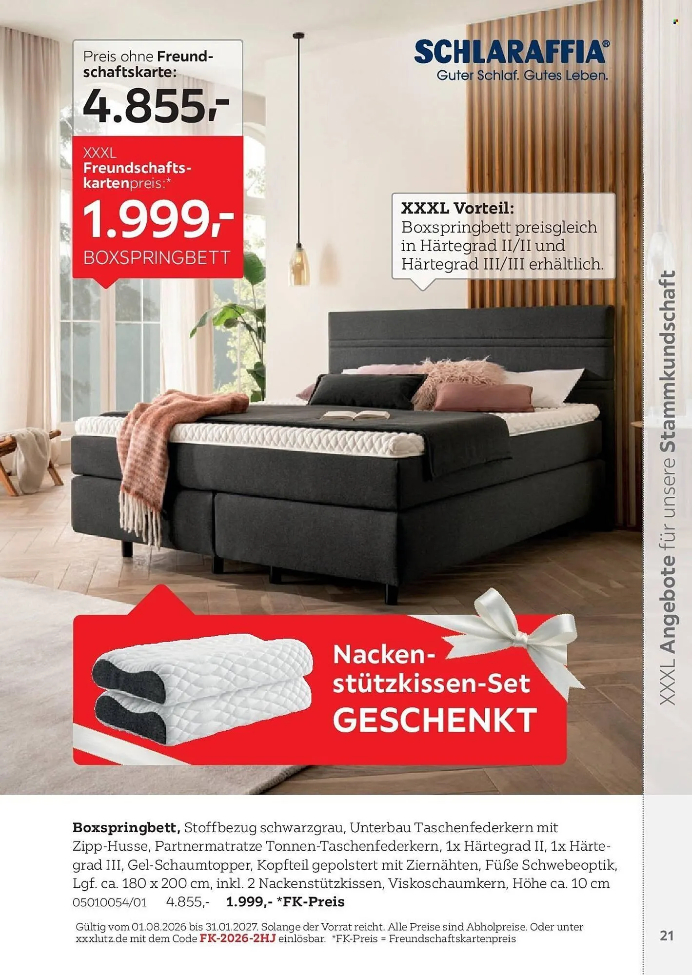 XXXLutz Prospekt von 1. August bis 31. Januar 2027 - Prospekt seite 21