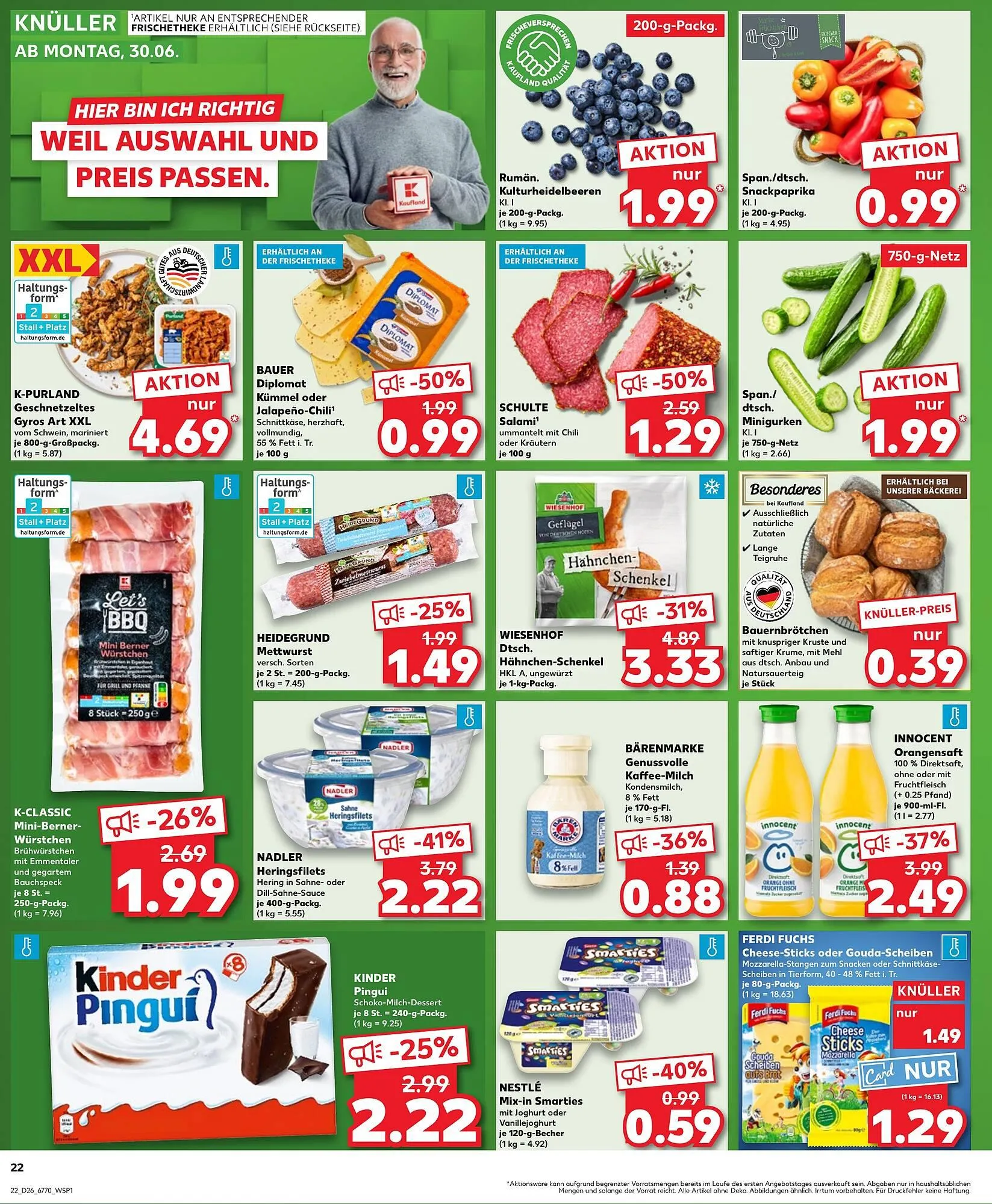 Kaufland Prospekt von 26. Juni bis 2. Juli 2025 - Prospekt seite 22