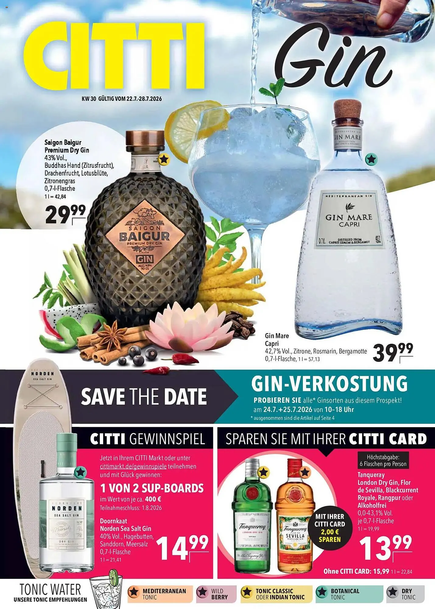 CITTI Markt Prospekt von 22. Juli bis 28. Juli 2026 - Prospekt seite 1