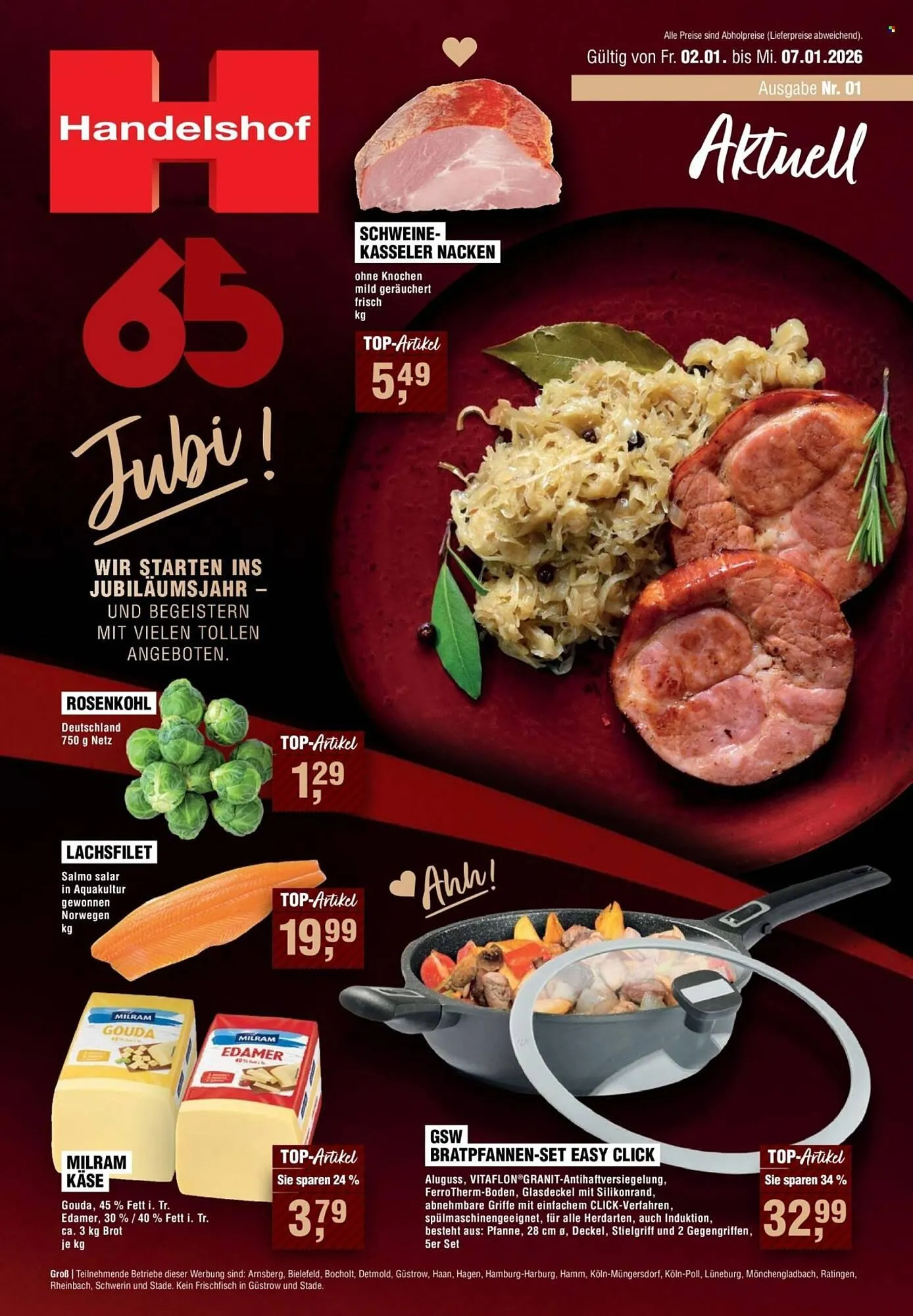Handelshof Prospekt von 2. Januar bis 7. Januar 2026 - Prospekt seite 1