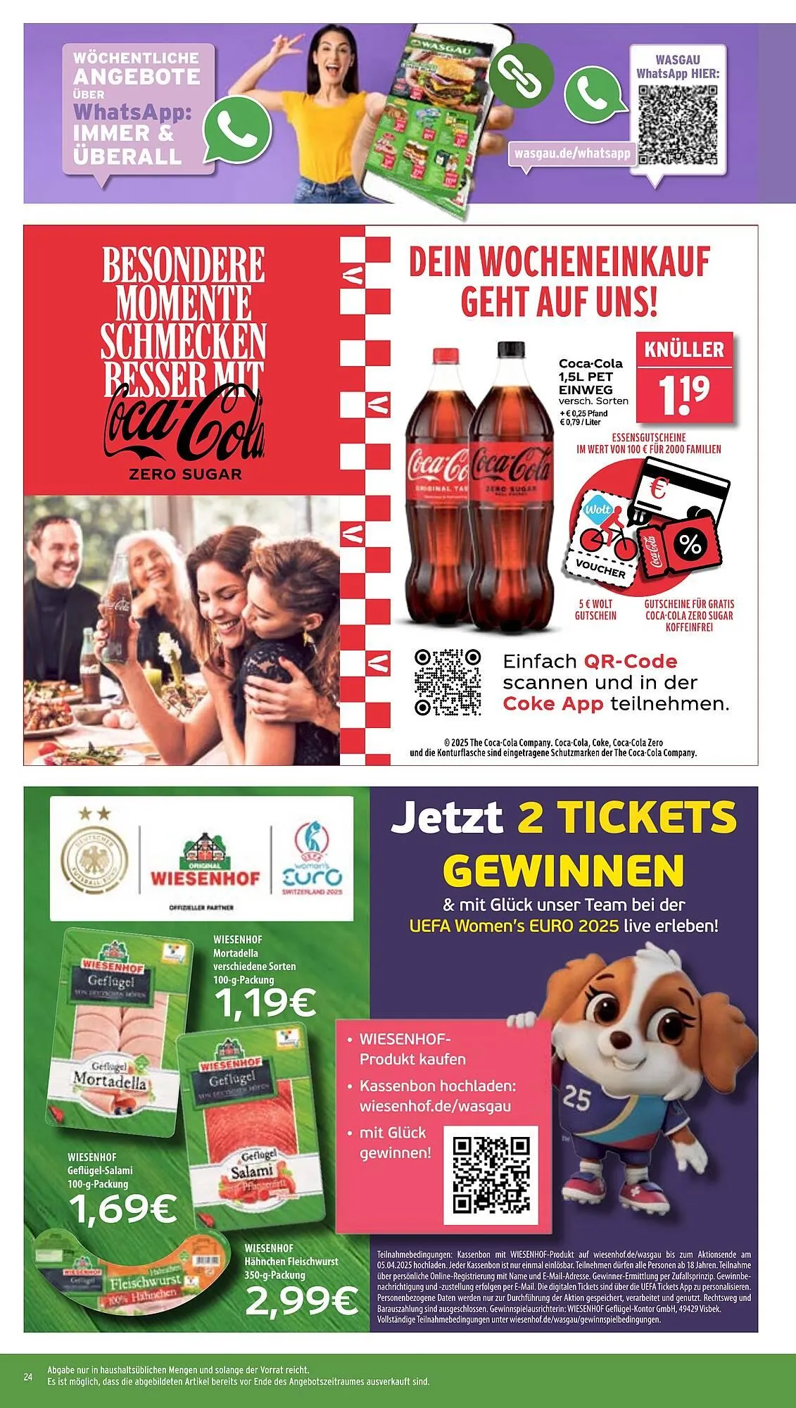 Wasgau Prospekt von 31. März bis 5. April 2025 - Prospekt seite 24