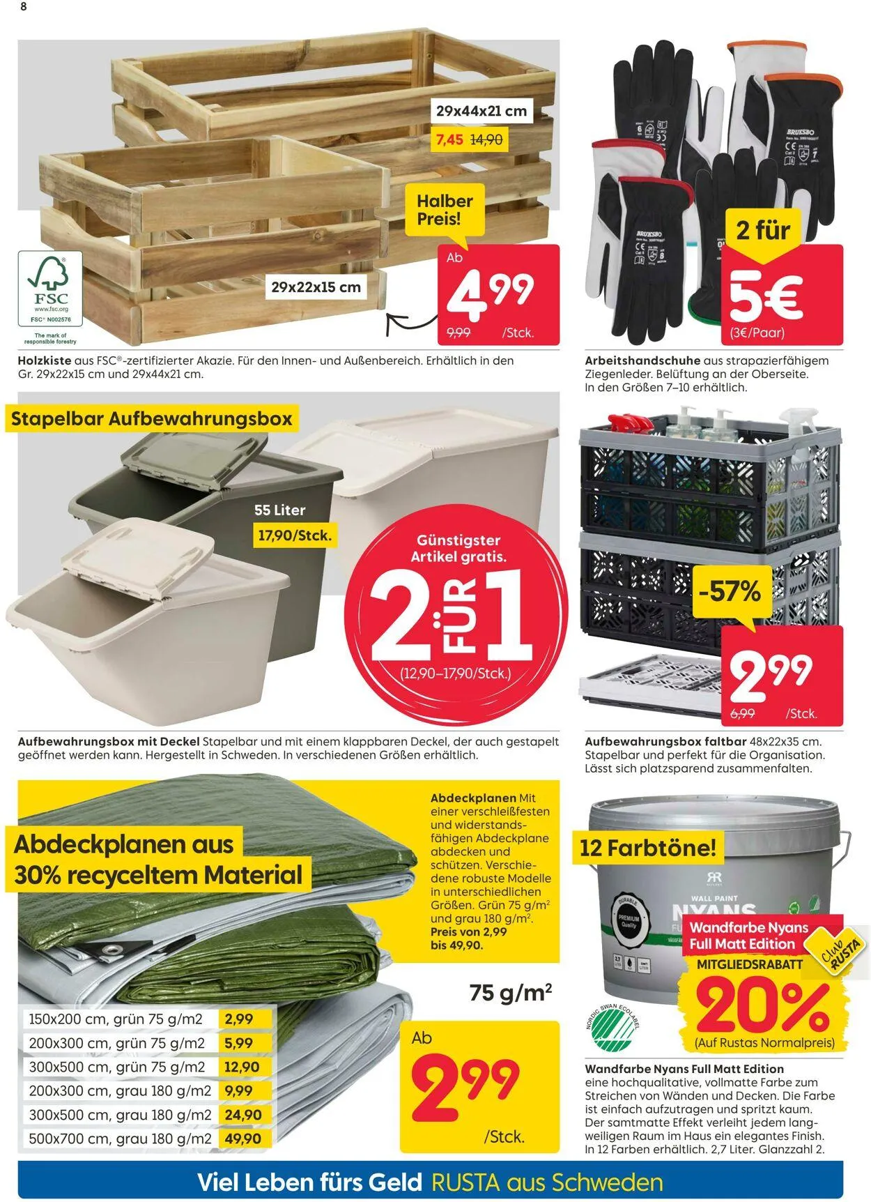 Rusta von 9. September bis 23. September 2025 - Prospekt seite 8