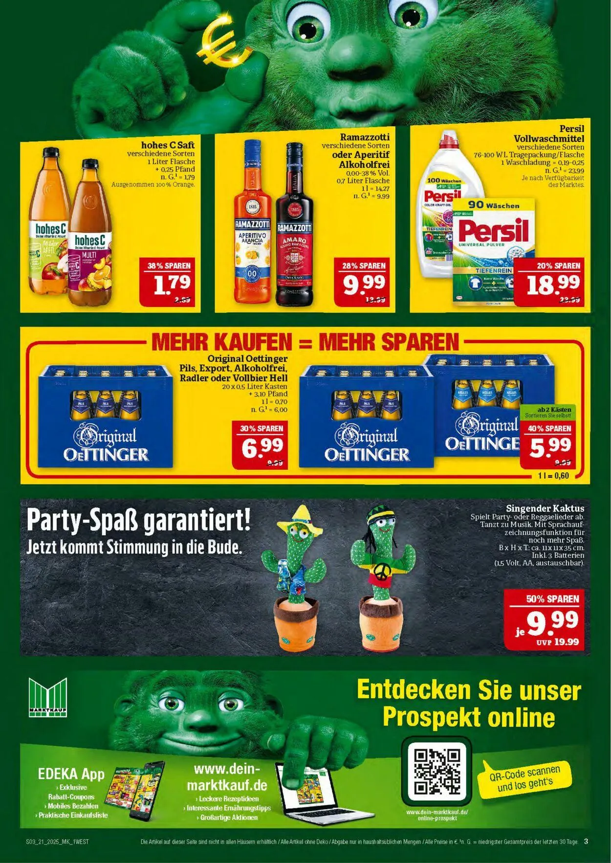 Marktkauf - Nürnberg-Thon Aktueller Prospekt von 19. Mai bis 24. Mai 2025 - Prospekt seite 3