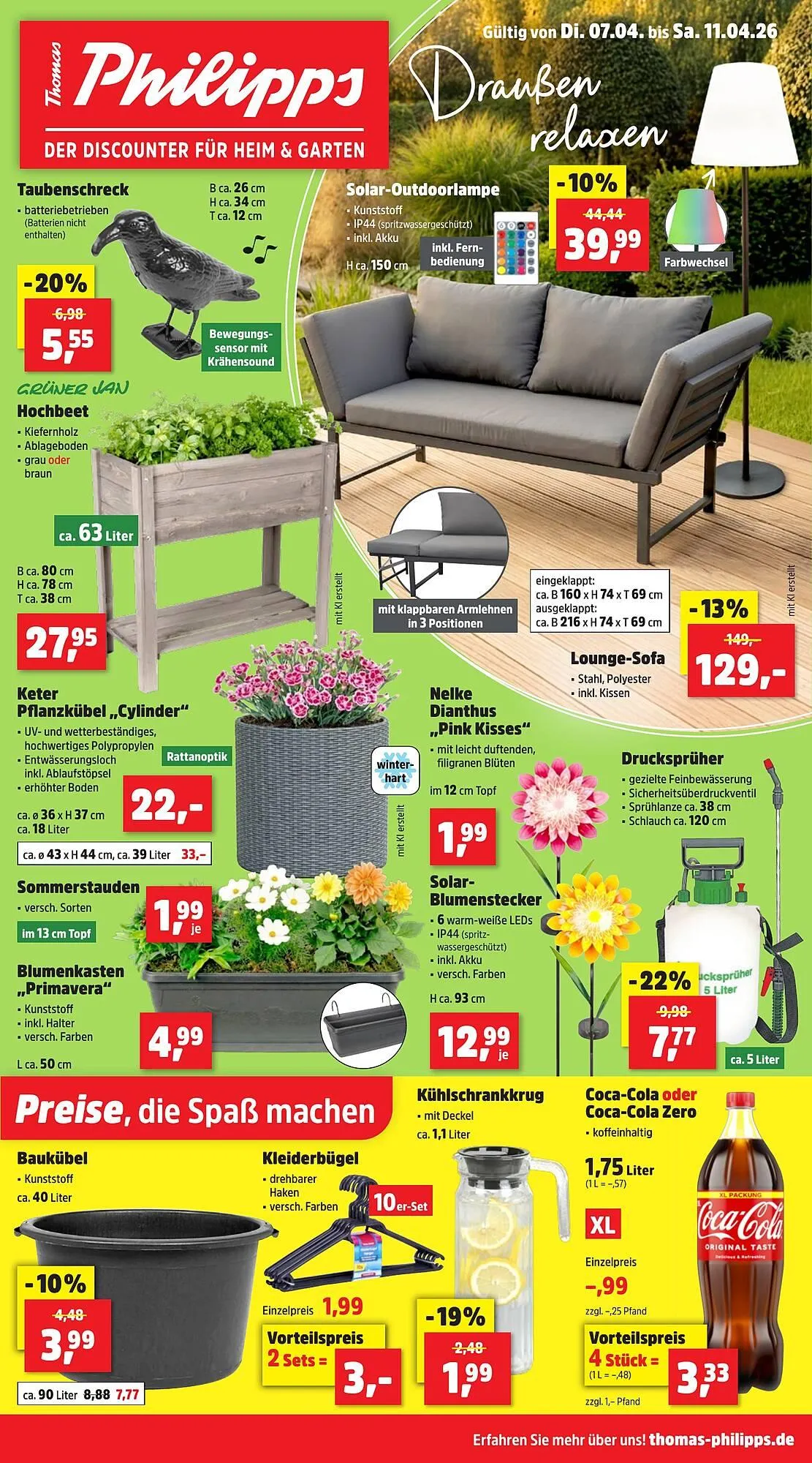 Thomas Philipps Prospekt von 7. April bis 11. April 2026 - Prospekt seite 1