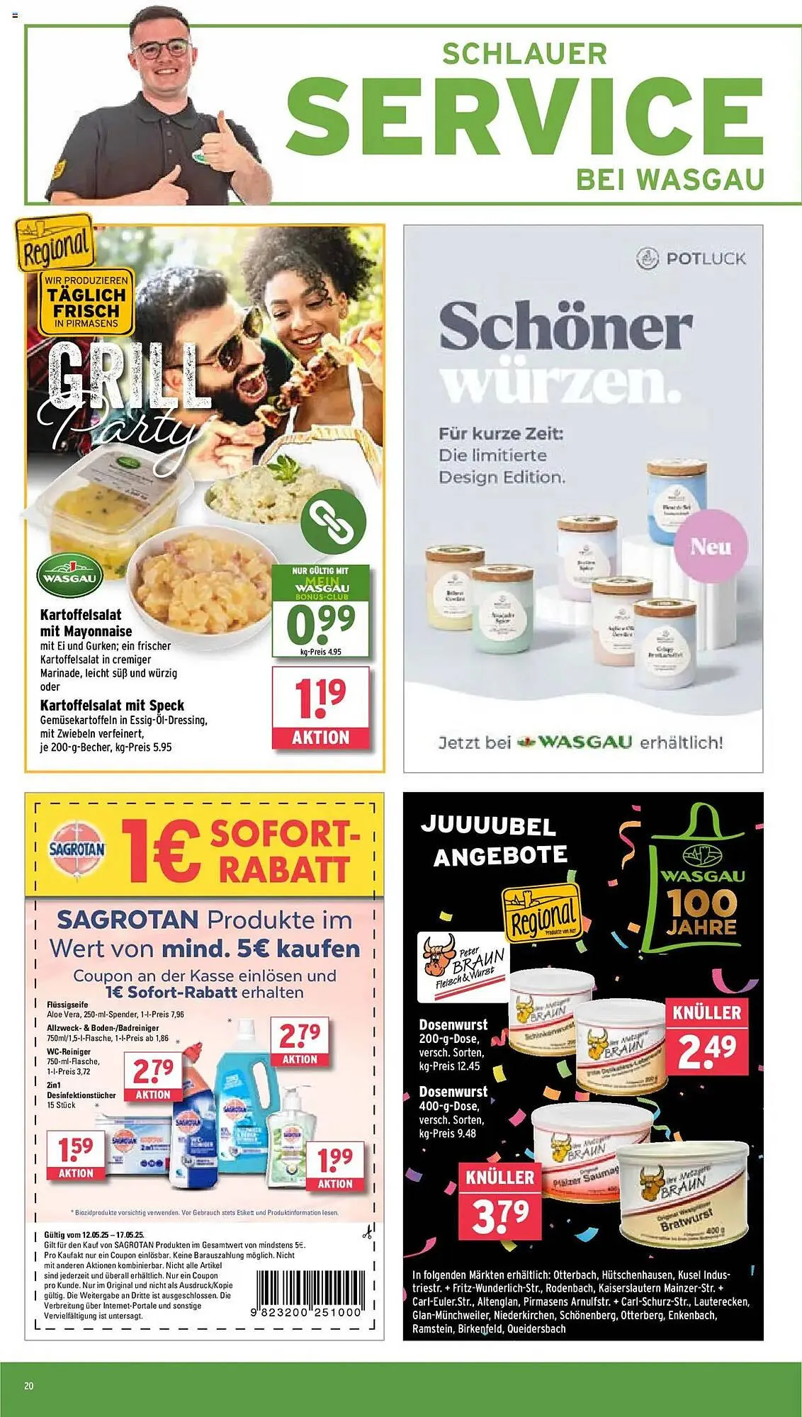 Wasgau Prospekt von 12. Mai bis 17. Mai 2025 - Prospekt seite 20